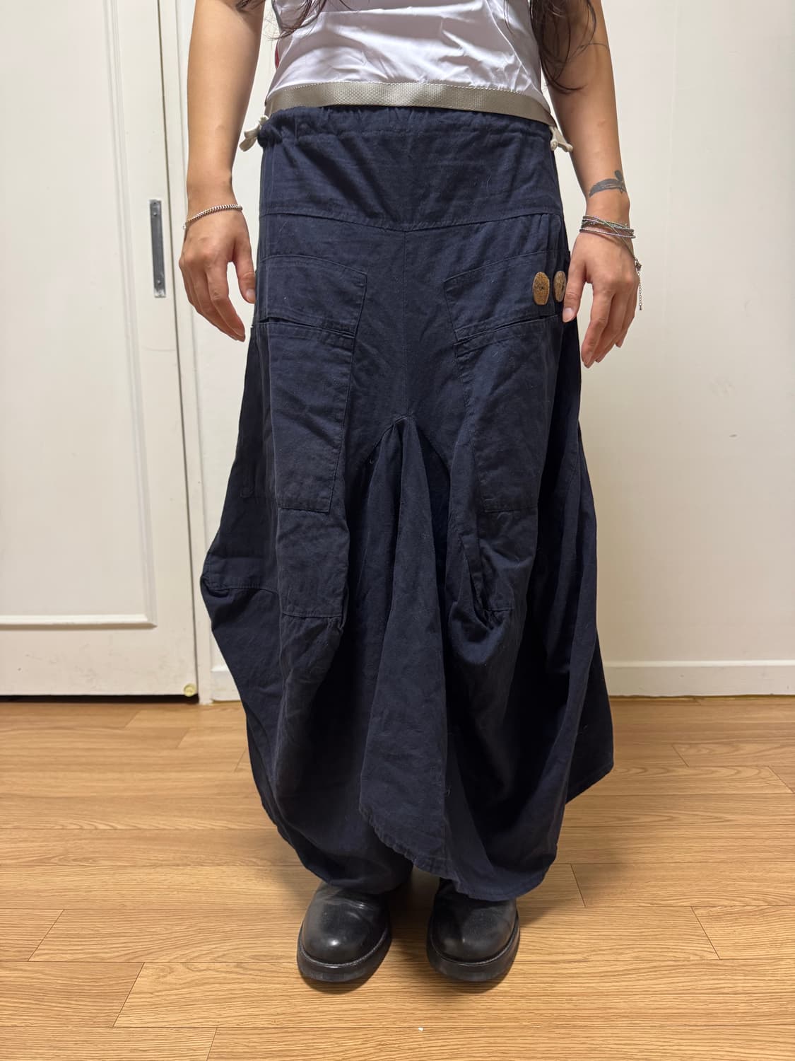 Vintage Button Ballon Skirt 상품이미지3