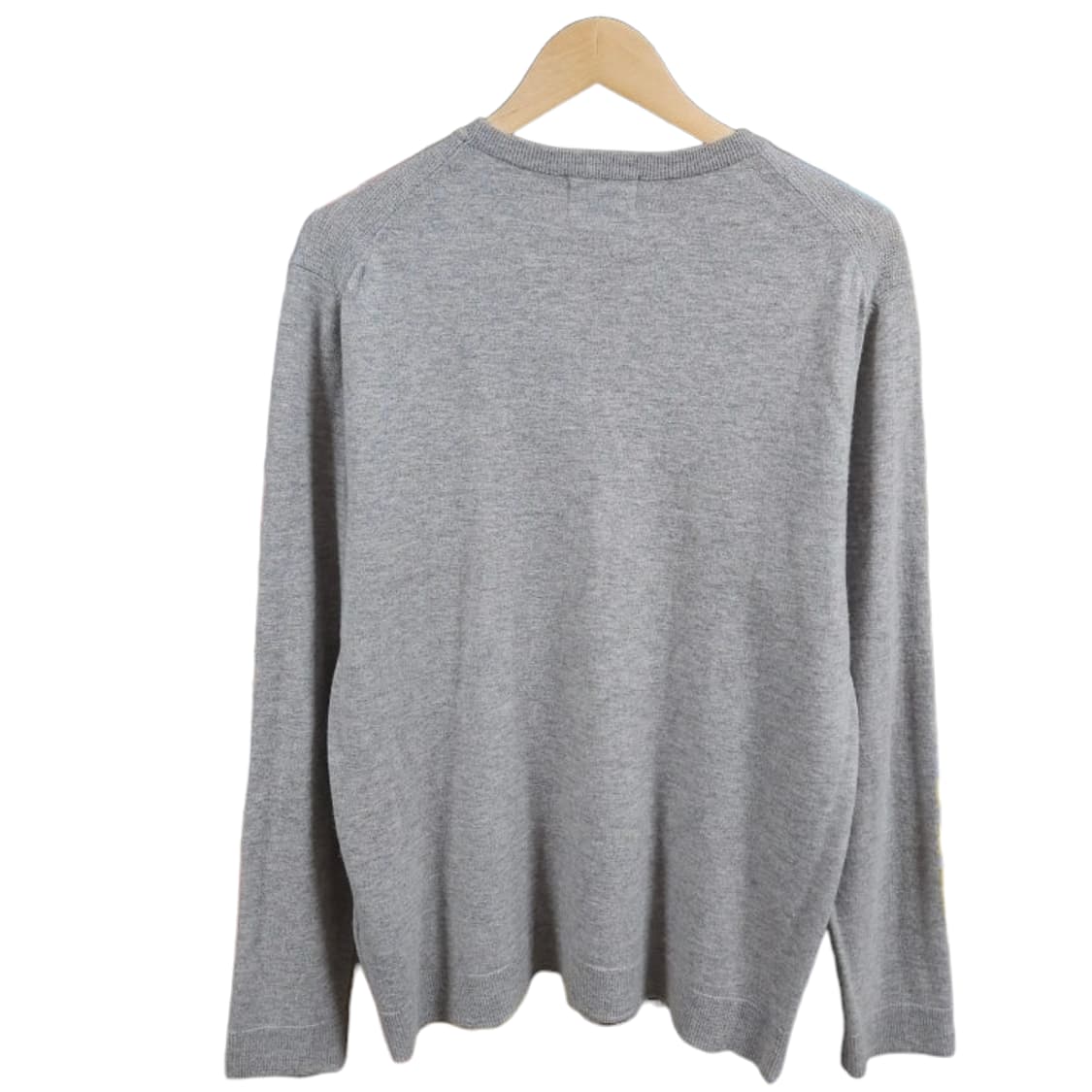 105)SOLID 솔리드옴므 캐시미어 와플 니트 그레이 상품이미지3