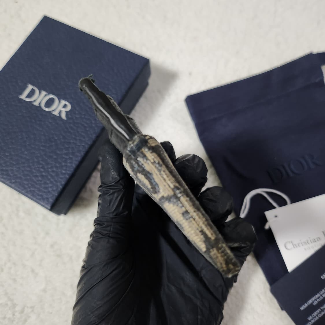 [풀구성]디올 오블리크 카드홀더 카드지갑 베이지 상품이미지5