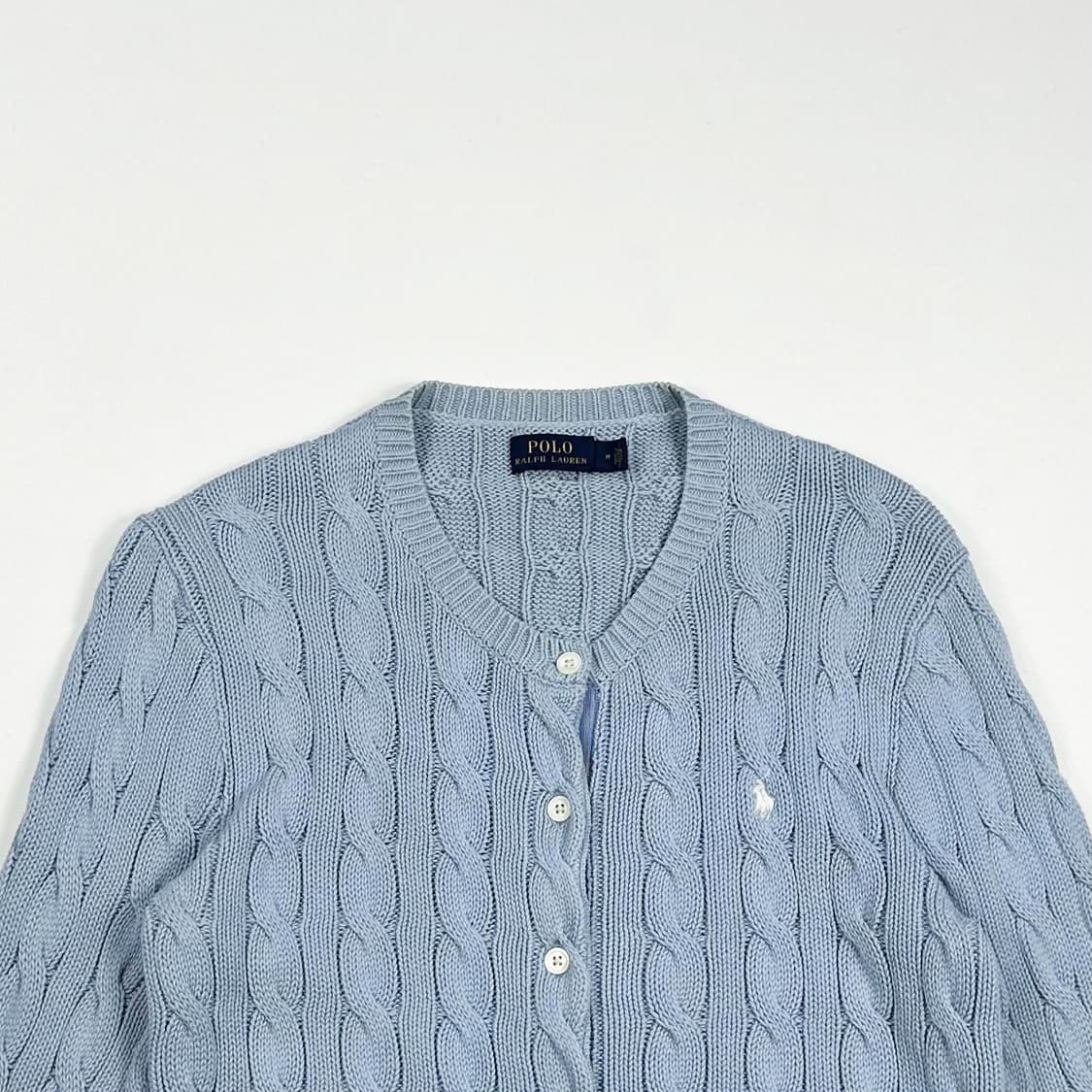 폴로 랄프로렌 포니 하늘색 니트 가디건 (M 여성추천) 상품이미지1