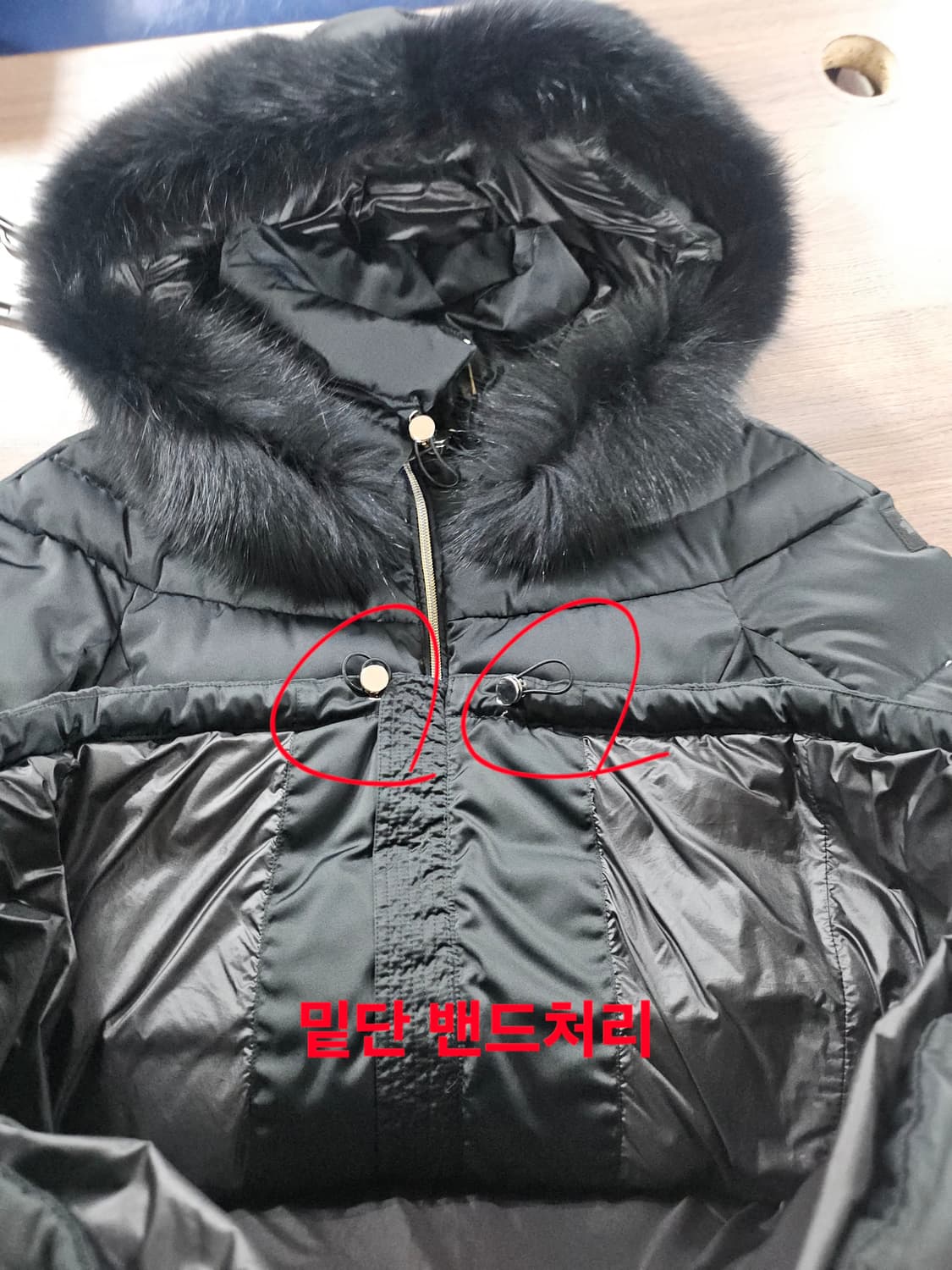 montecore몬테코레 모피폭스퍼 덕 패딩 90 세탁완 상품이미지5
