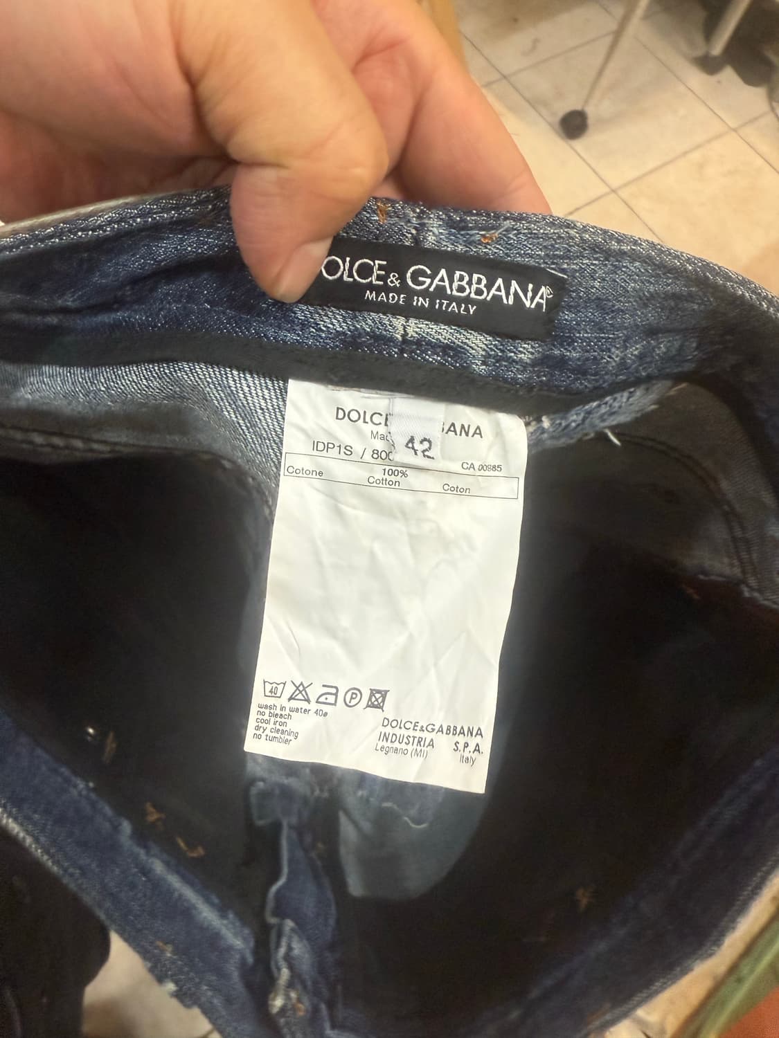 42/32 정품 돌체앤가바나 데님바지 팝니다 상품이미지4