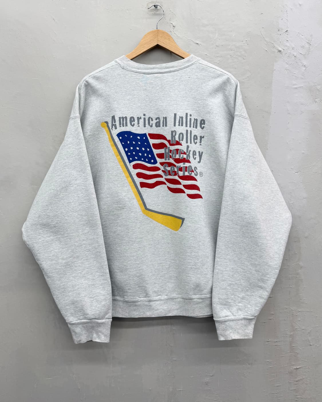 Fruit of the Loom 00s 성조기 그래픽 스웻셔츠 상품이미지4