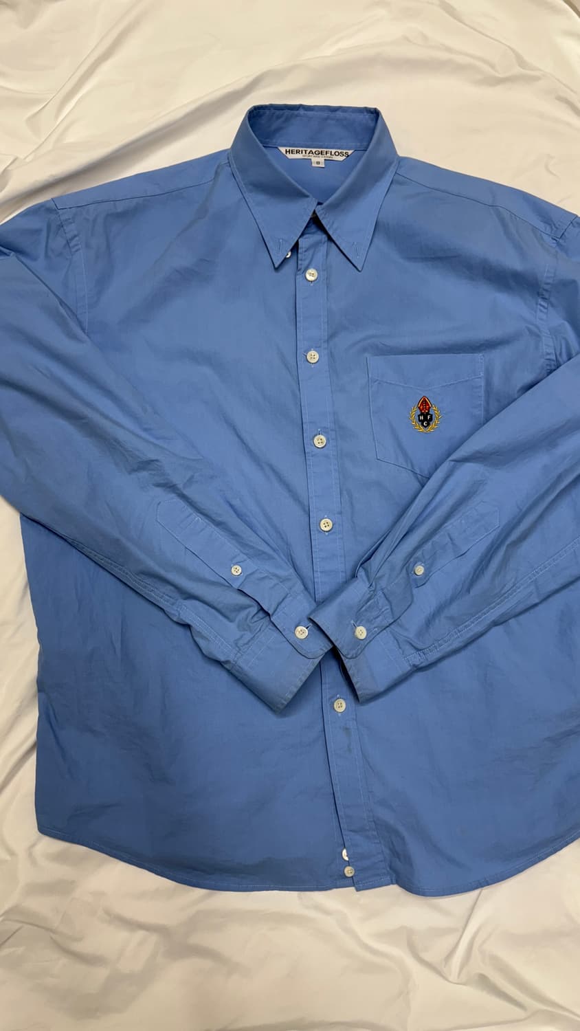 헤리티지플로스 셔츠 스카이블루 (S) 상품이미지1