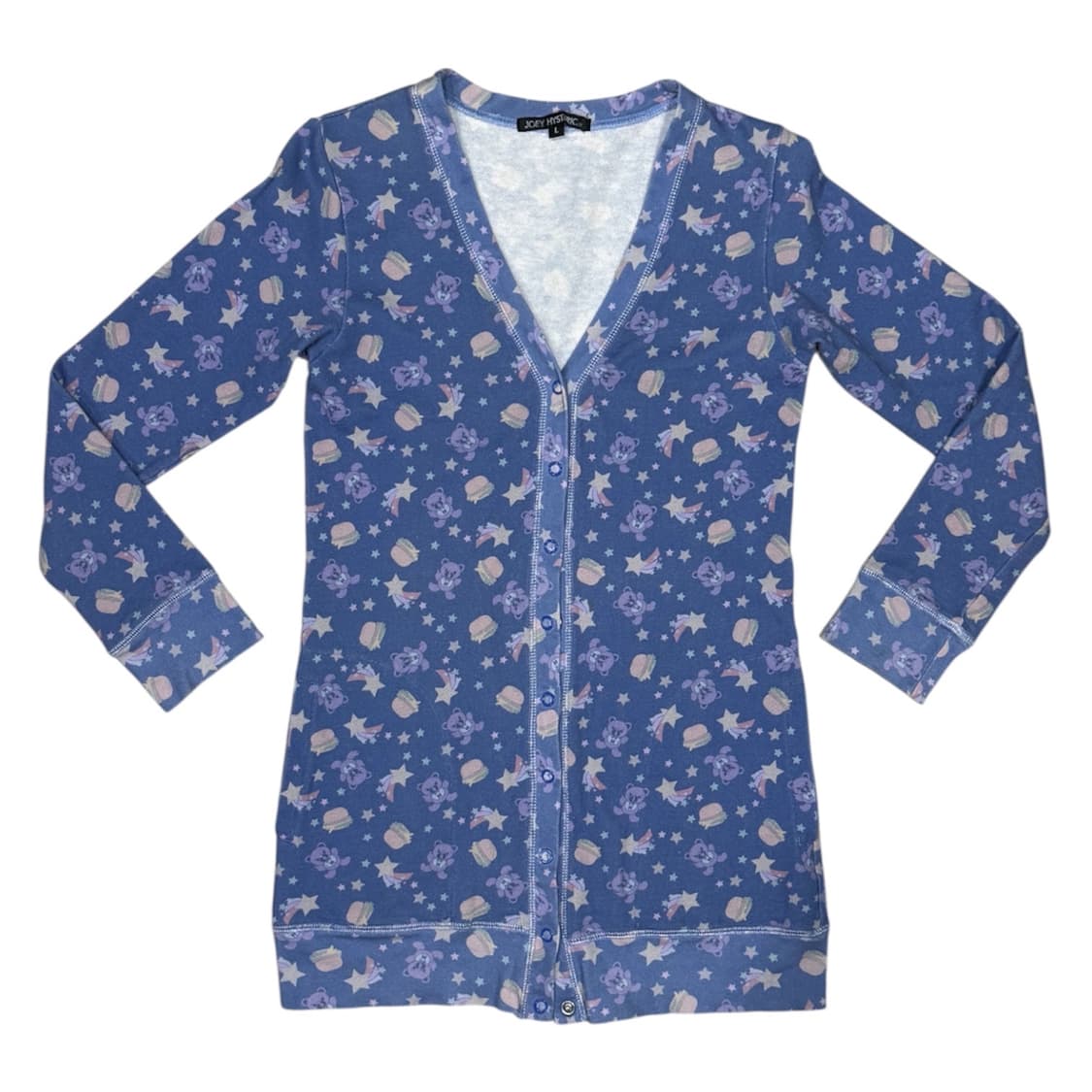 히스테릭 글래머 아카이브 퍽베어 별 햄버거 패턴 가디건 자켓 상품이미지1