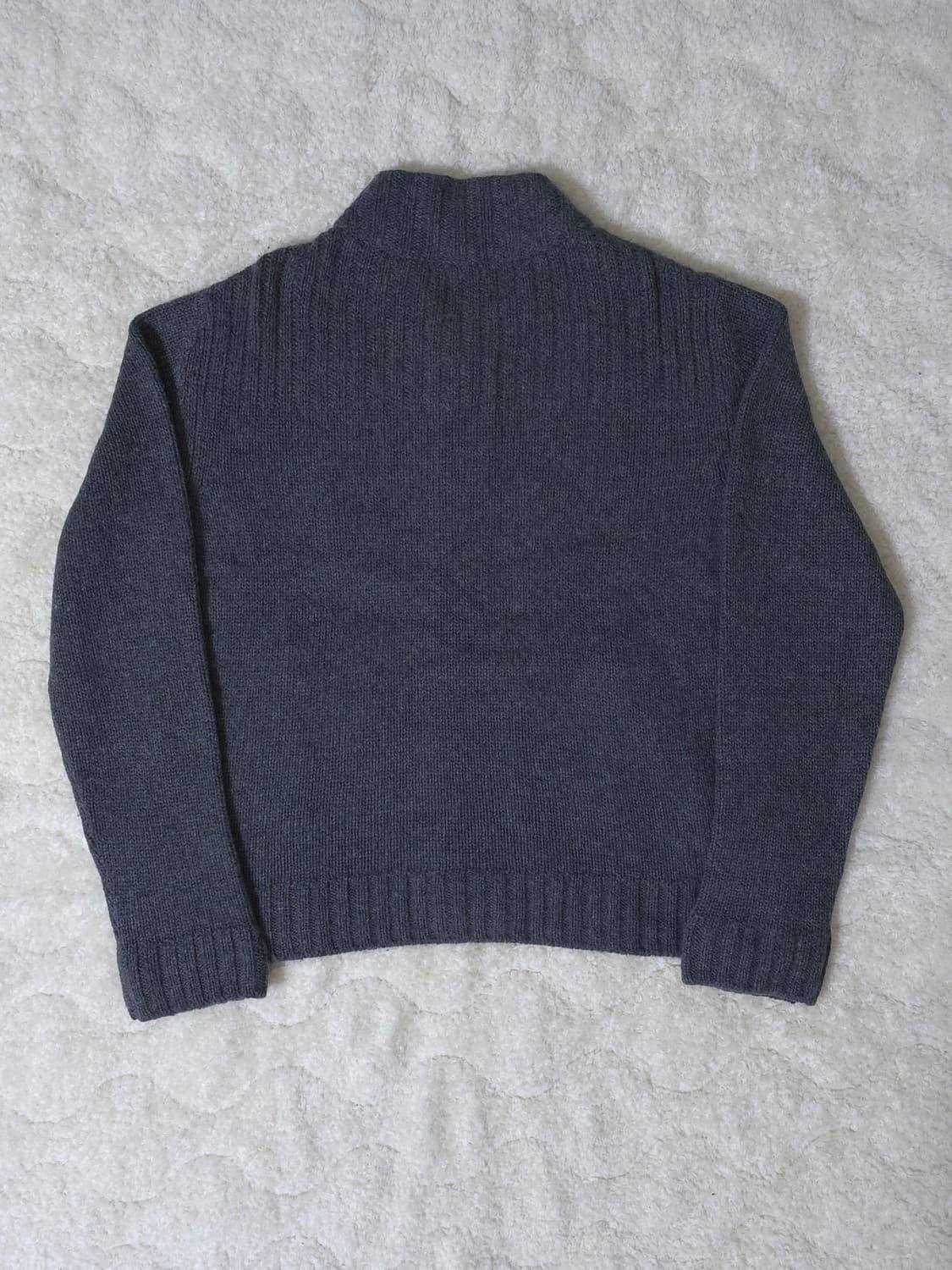 [L] 크롬하츠 CH 레더패치 캐시미어 가디건 그레이 상품이미지2