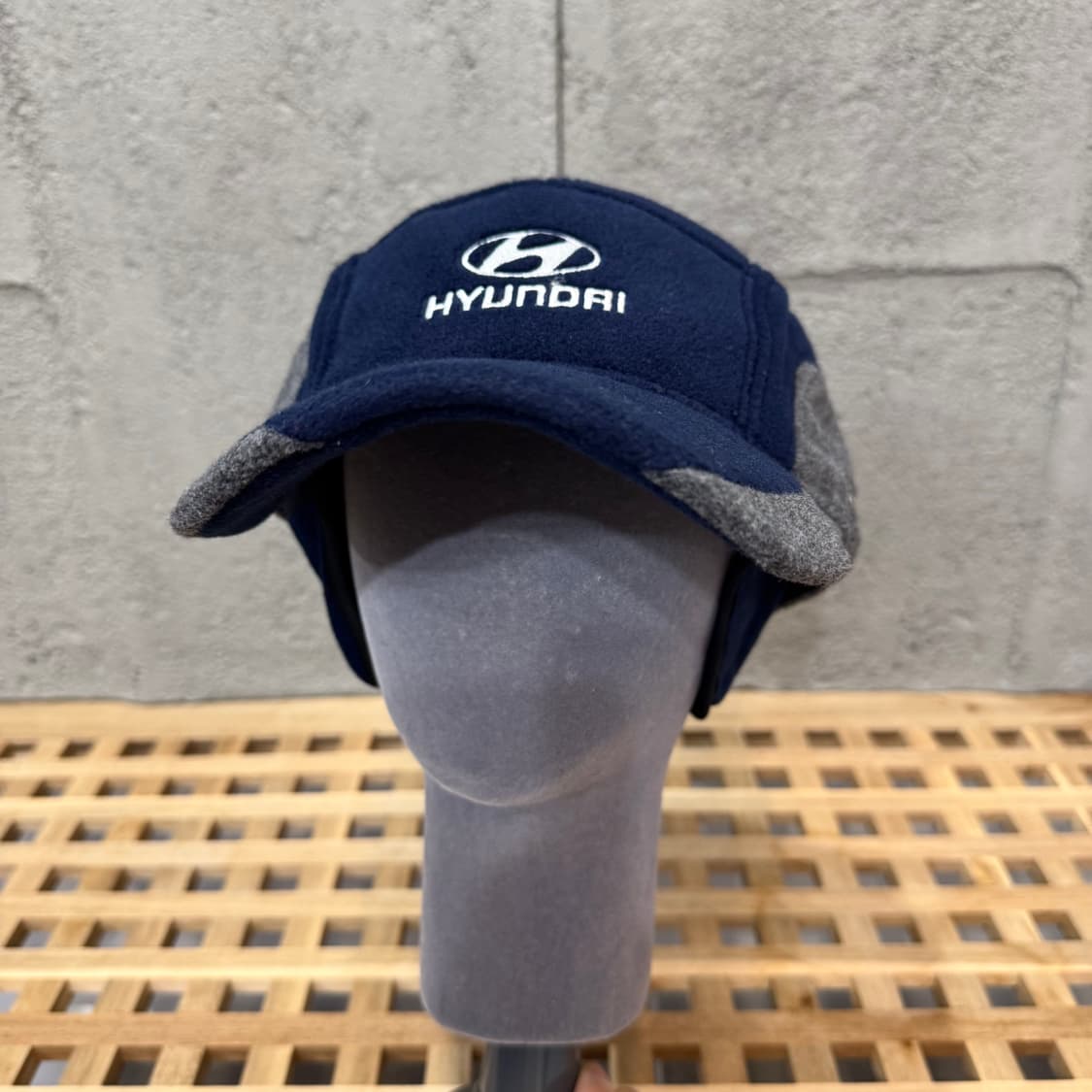 현대 자동차 이어플랩 플리스 캠프캡 상품이미지3