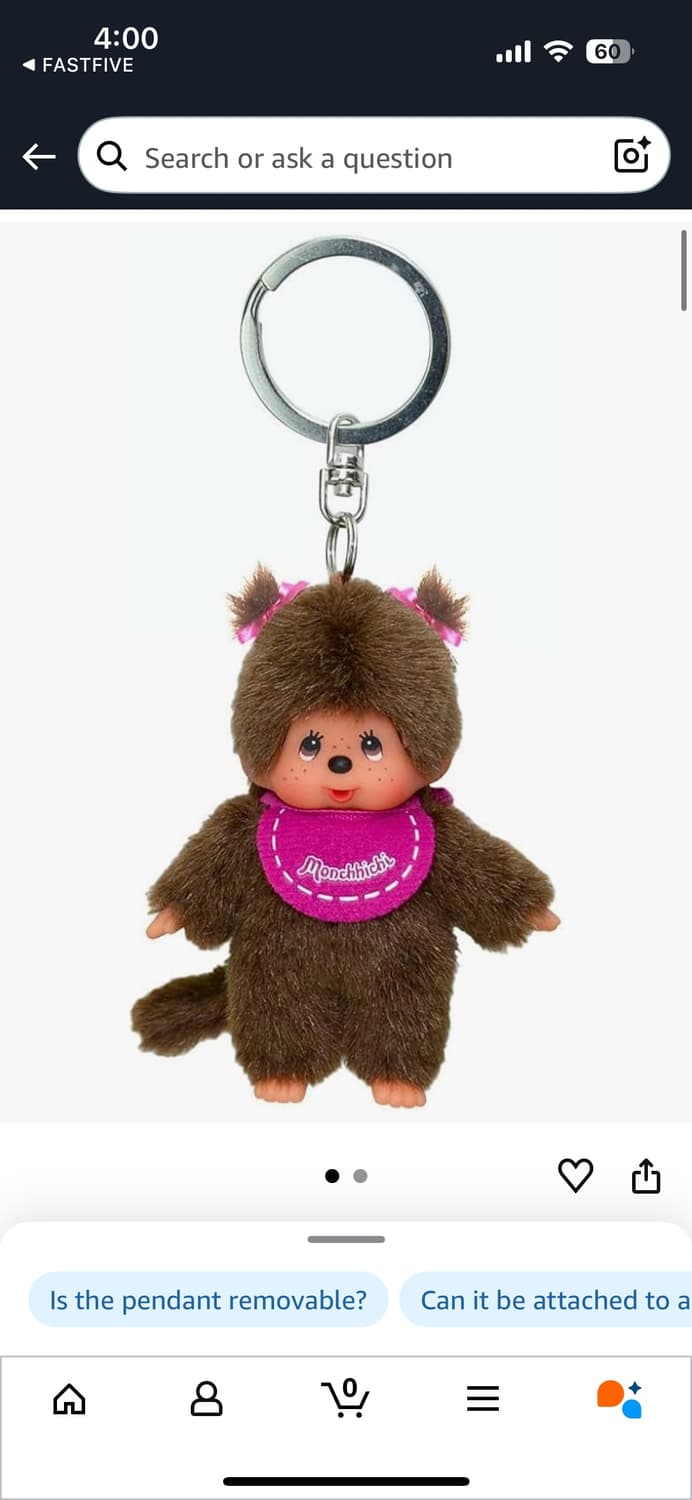 몬치치 클래식 핑크걸 키체인 상품이미지1