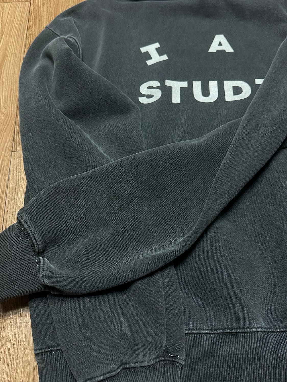 아이앱스튜디오 피그먼트 후드 블랙 L 상품이미지4