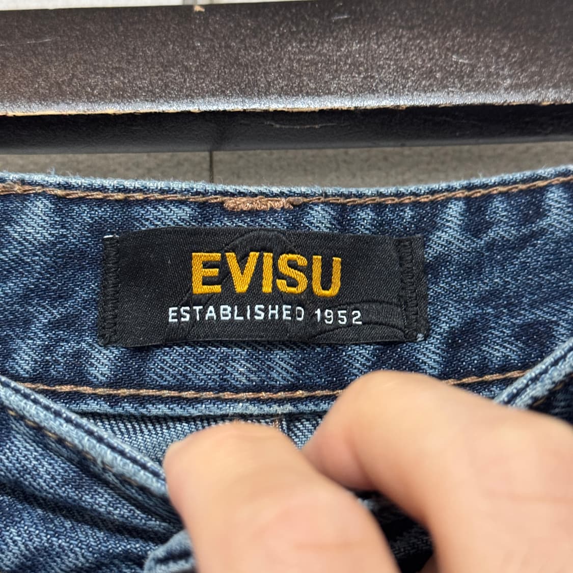 에비수 자수 데님 팬츠 상품이미지7