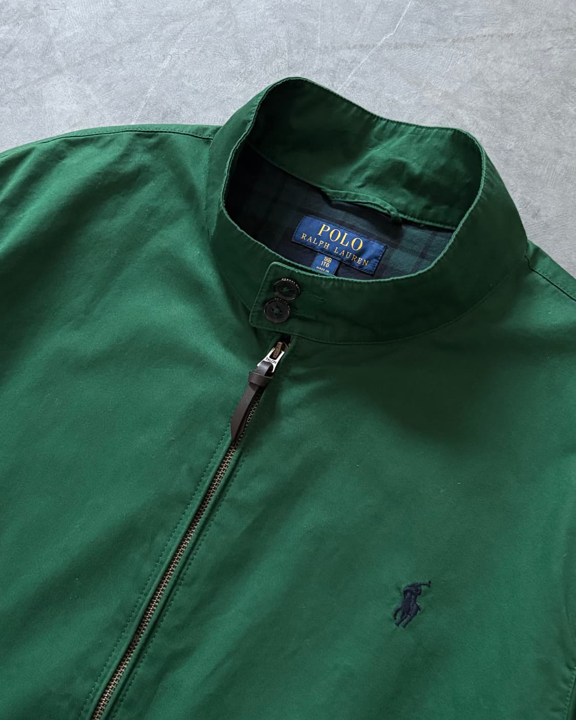 Polo 폴로 랄프로렌 신형라벨 딥그린컬러 코튼 바라쿠타 헤링턴 자켓  상품이미지3