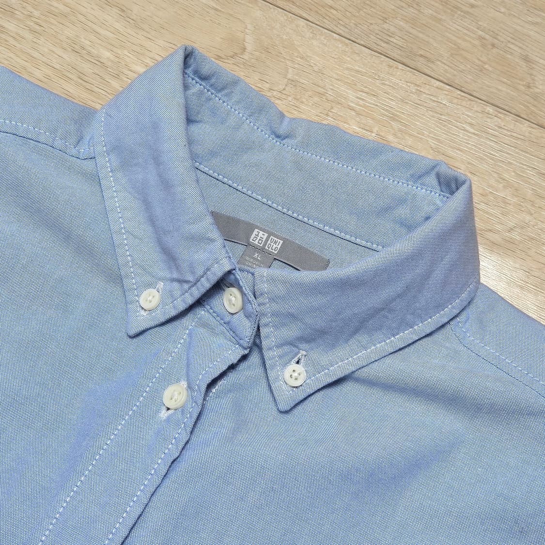 XL)유니클로 여성 옥스포드 셔츠 하늘색 상품이미지2