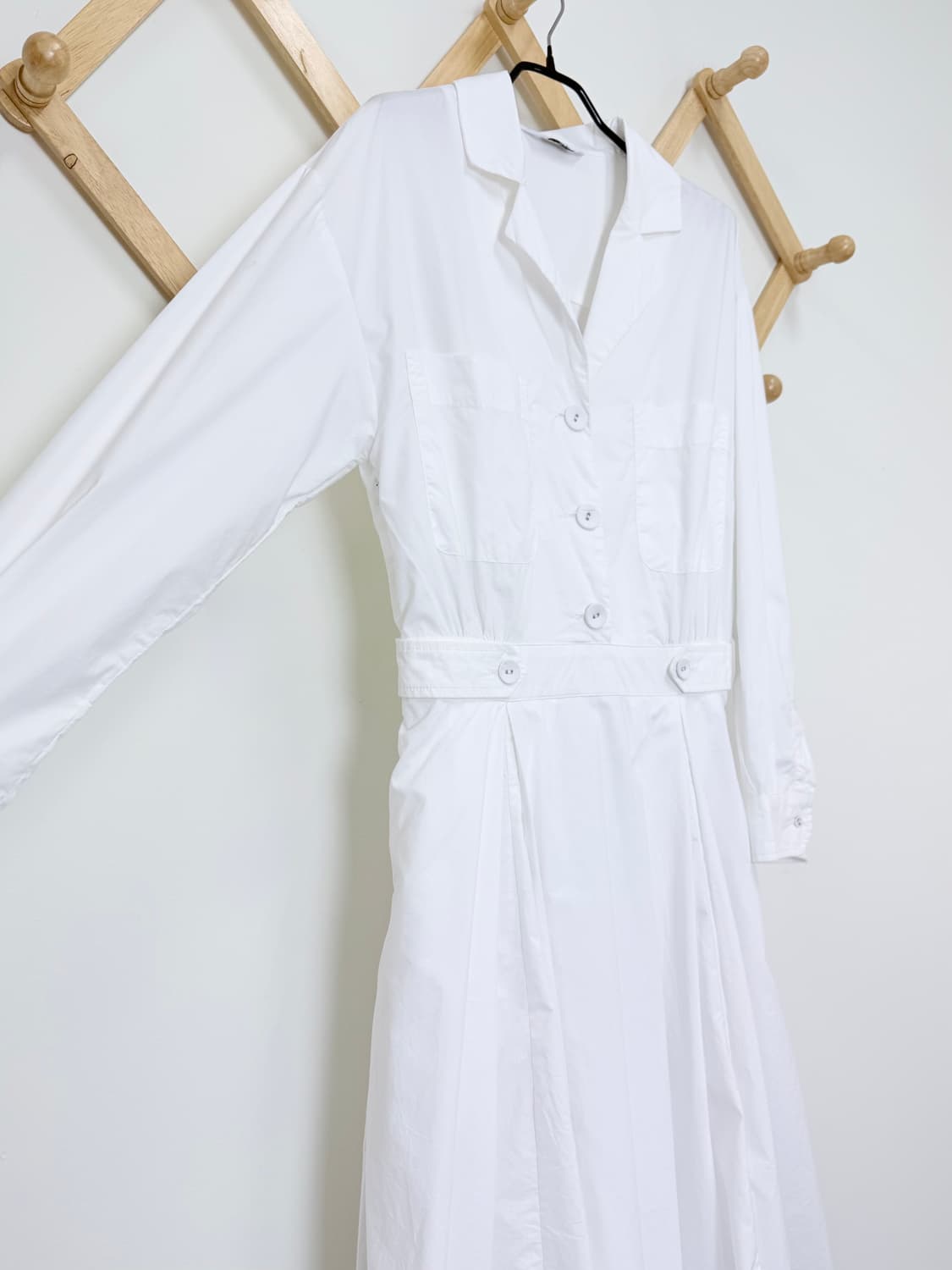 르니나 셔츠 플레어 롱원피스 상품이미지3