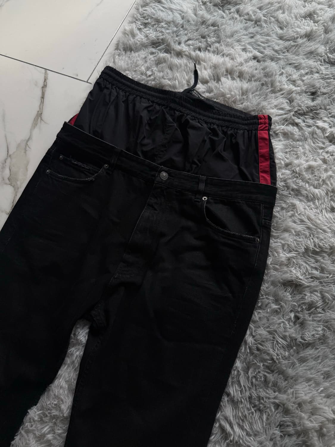 발렌시아가 레이어드 플레어 팬츠 L 상품이미지4