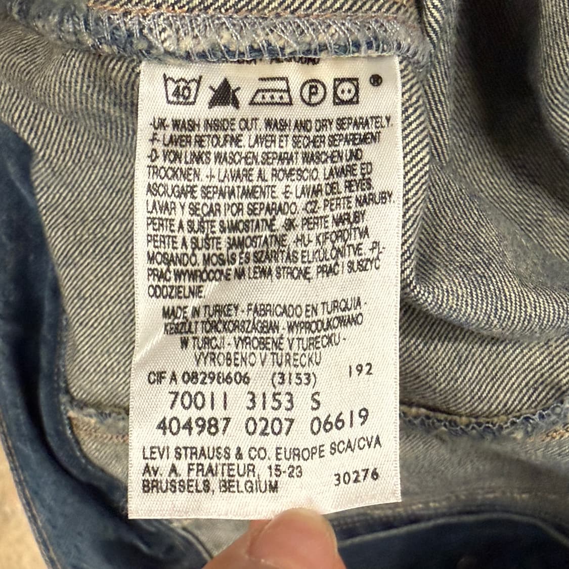 [정품/S] 리바이스 데님 자켓 청자켓 b15 상품이미지6