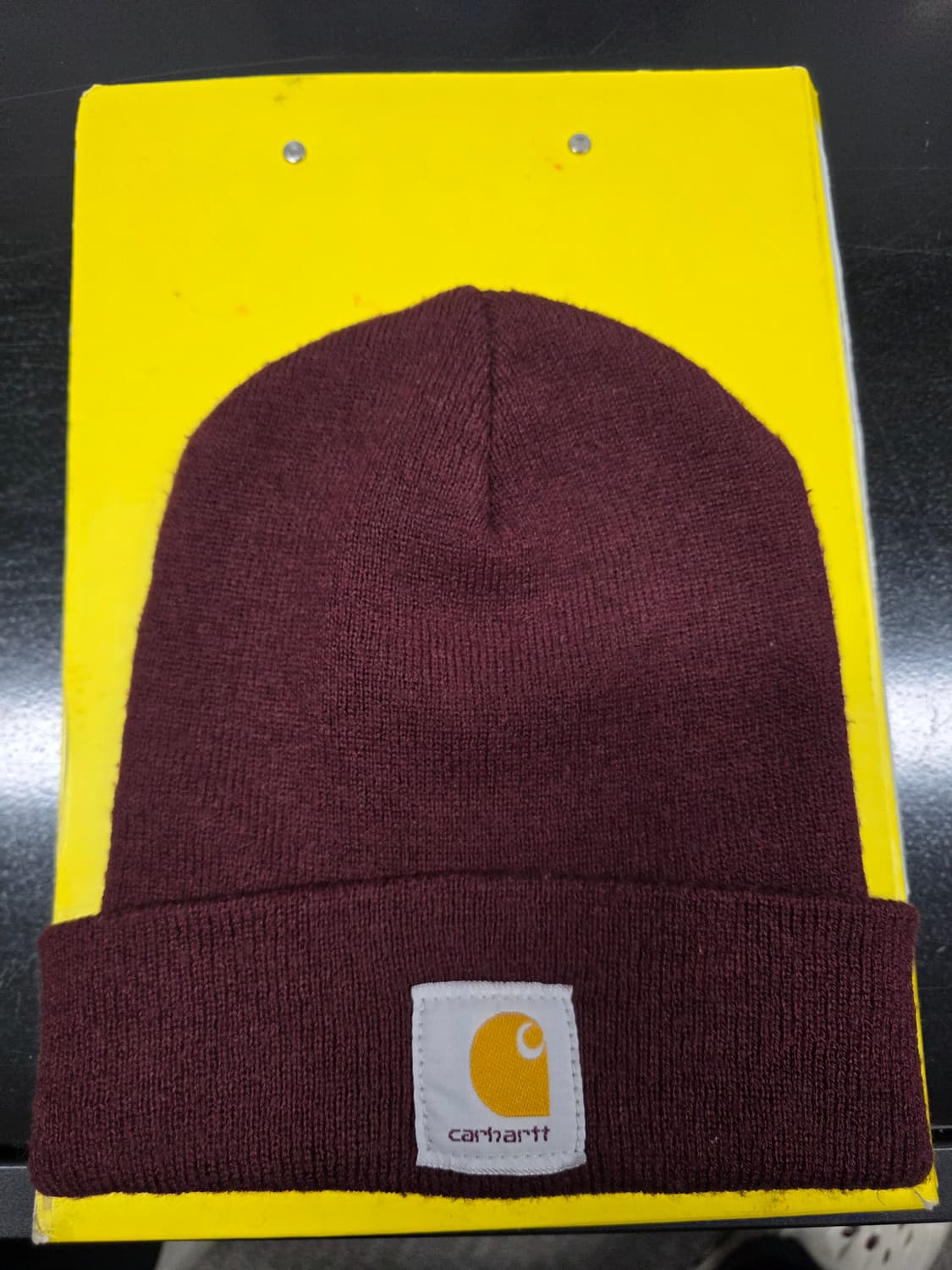 칼하트 아크릴 비니 버건디 상품이미지1