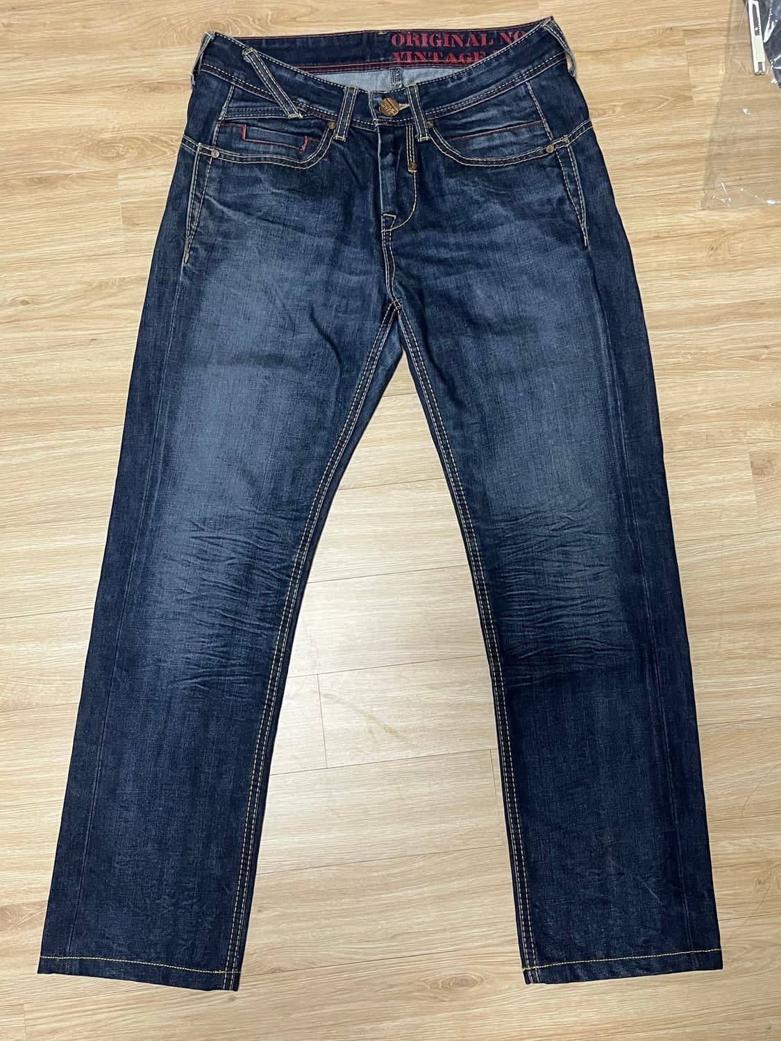 DOHC 빈티지 워싱 새깅 데님팬츠 상품이미지1