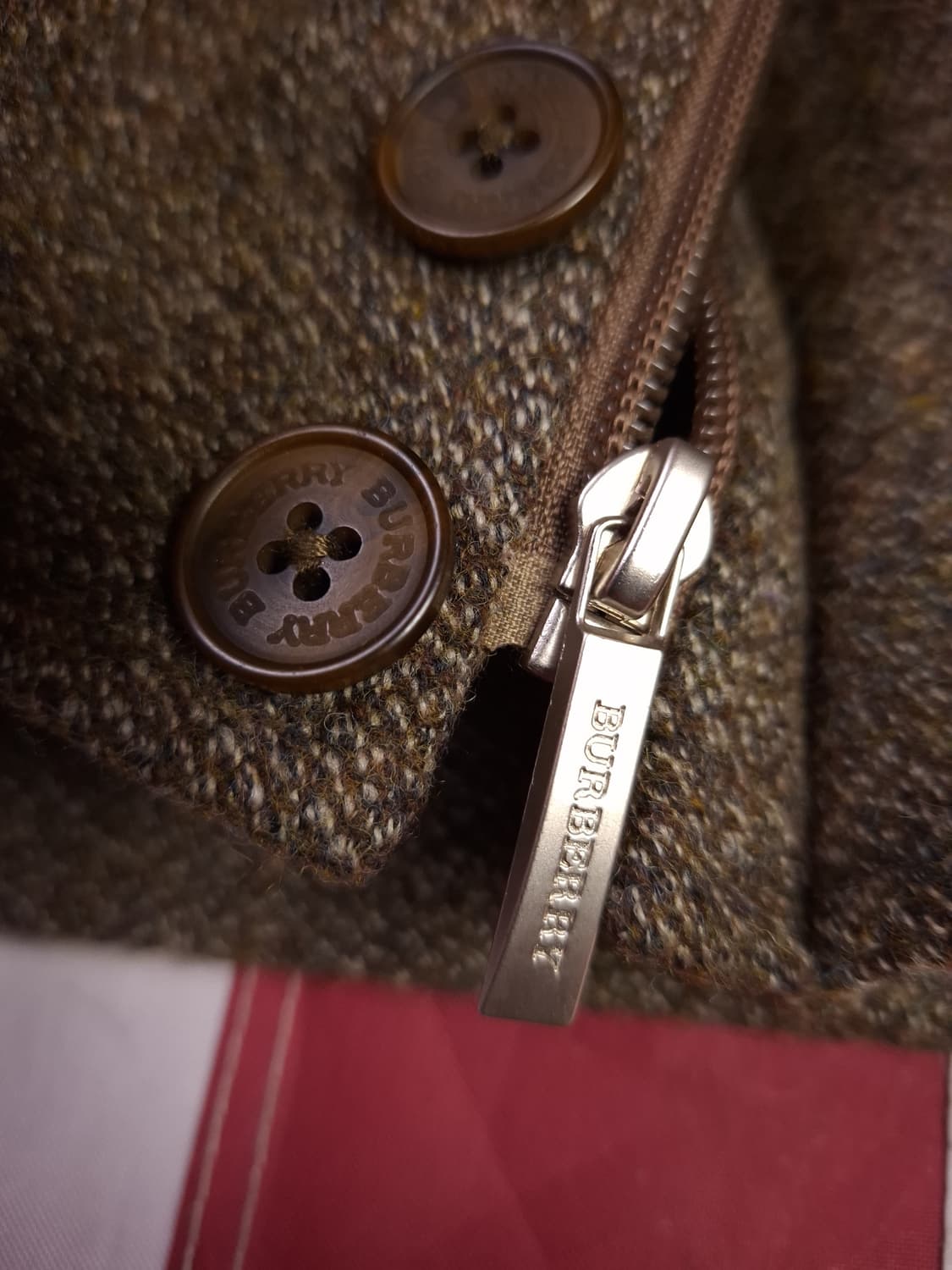 새제품 오리지날 미국제조 버버리 울 헤링턴 자켓 상품이미지7