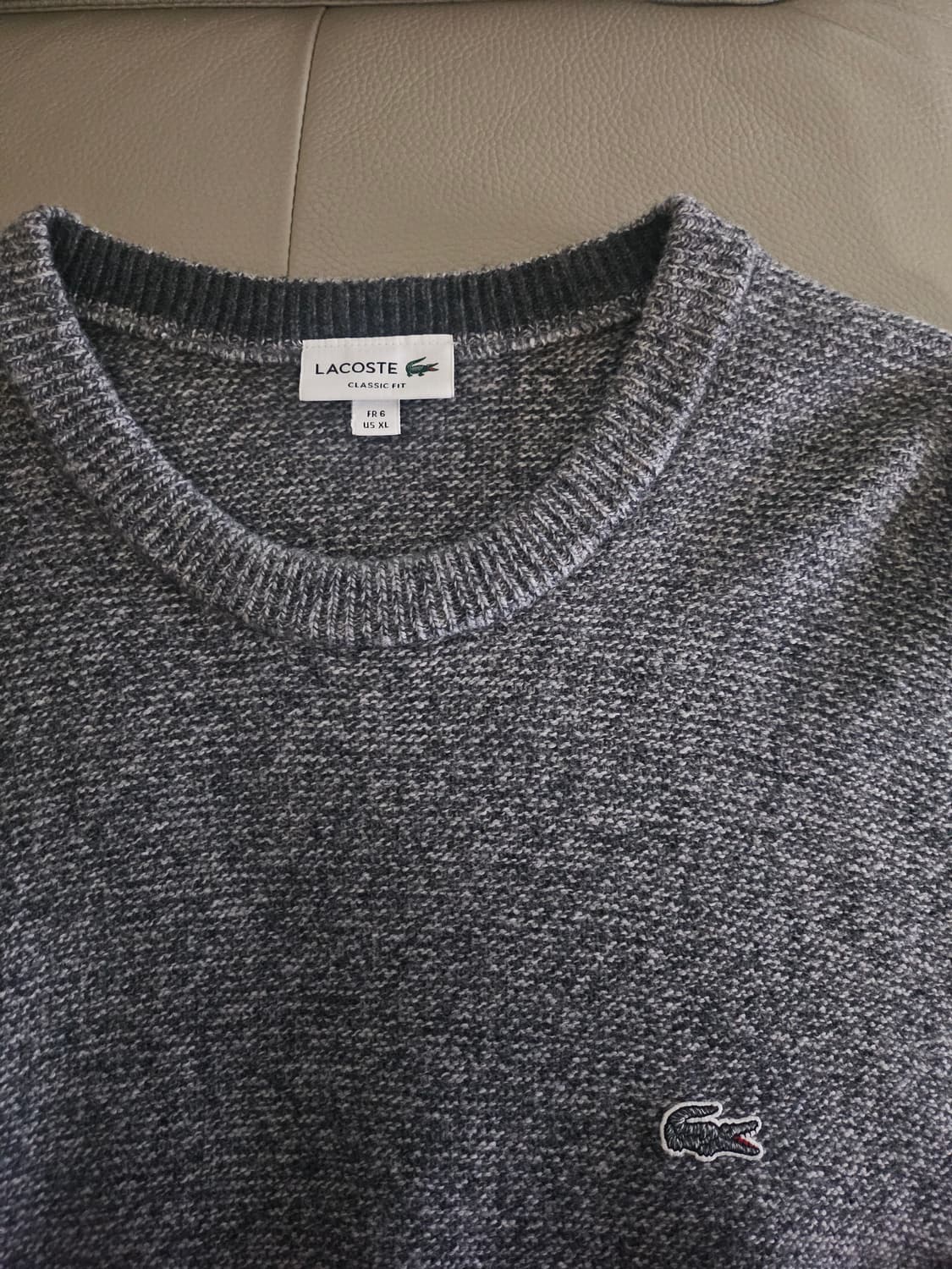[거의 새것] 라코스테 울 스웨터 니트 티셔츠 xl 상품이미지2