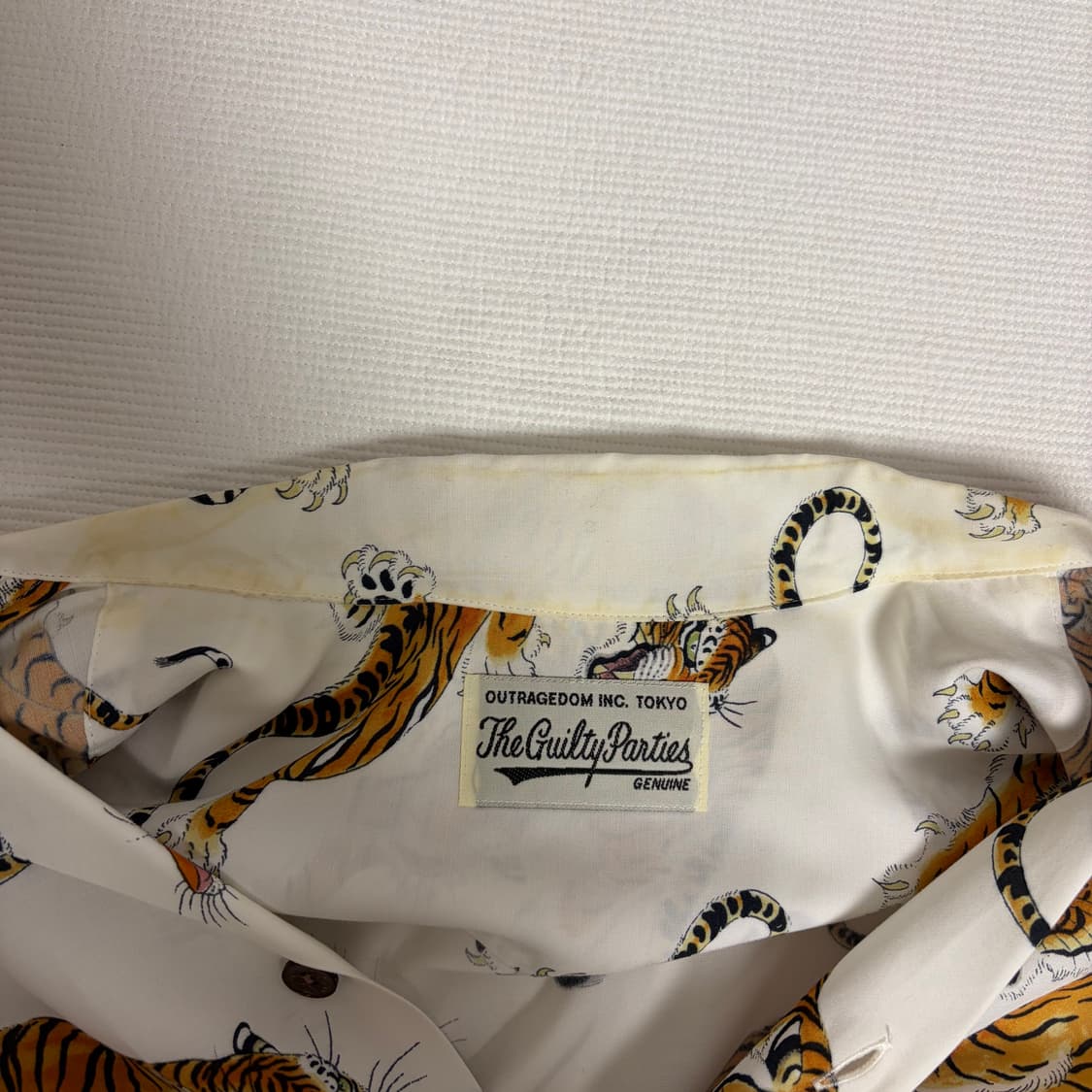 와코마리아 팀레히 오픈카라 레이온 하와이안 반팔 셔츠 M 상품이미지9