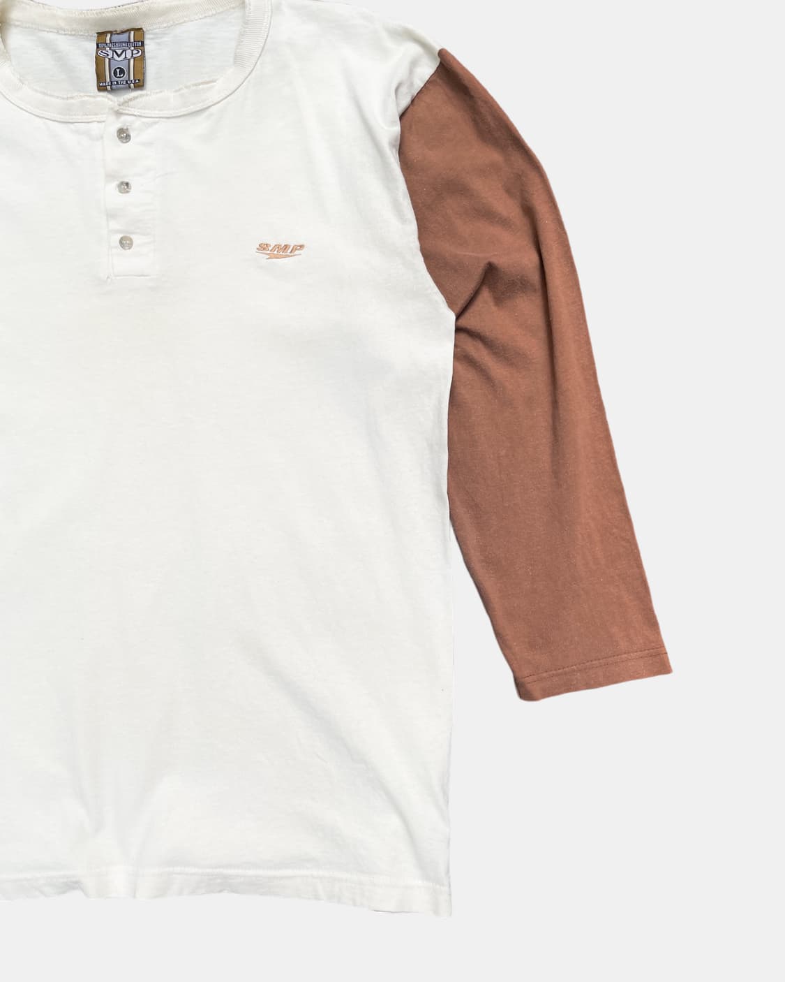 90’s two-tone henley neck tee 상품이미지5