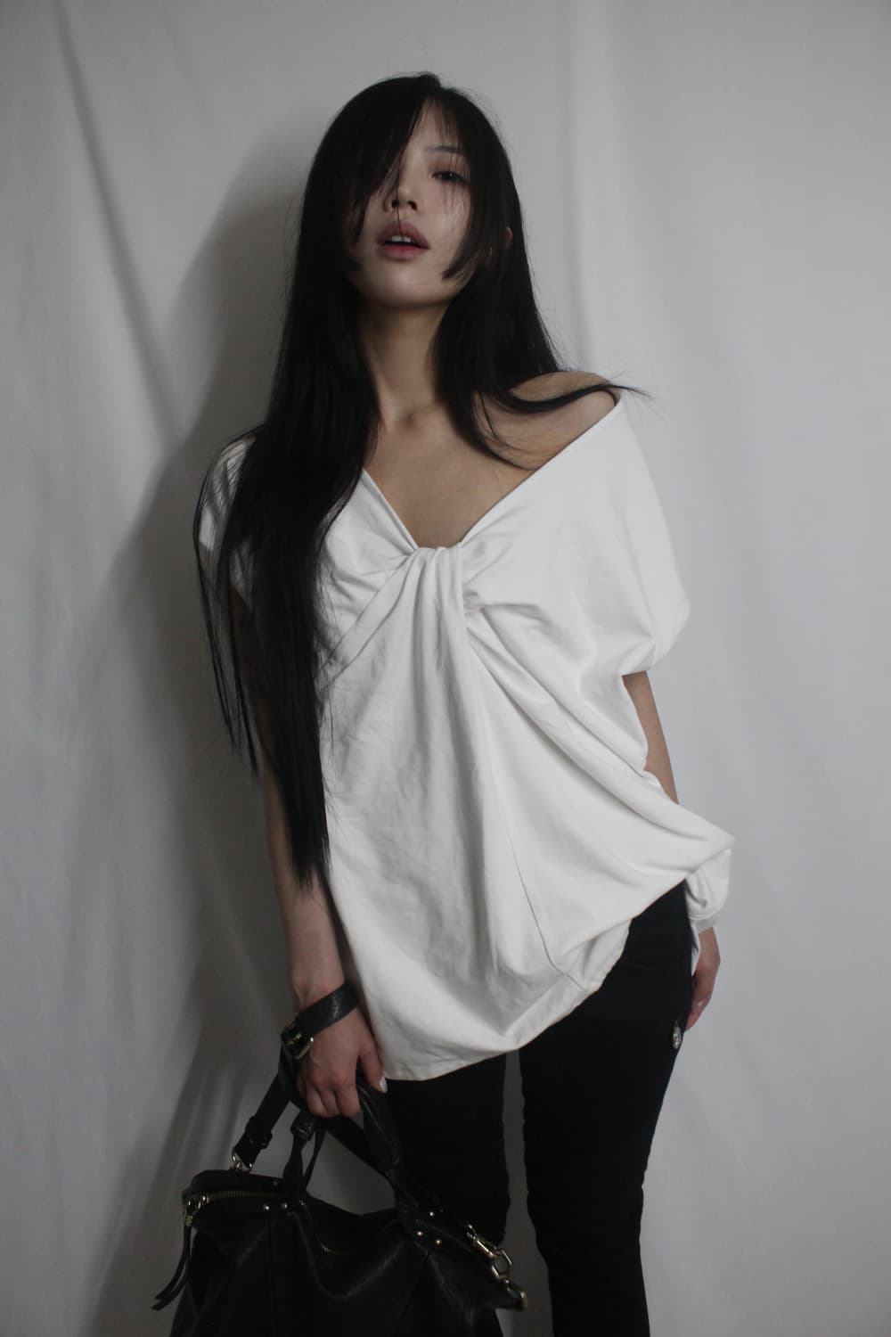 twist white maxi BOX top 상품이미지1