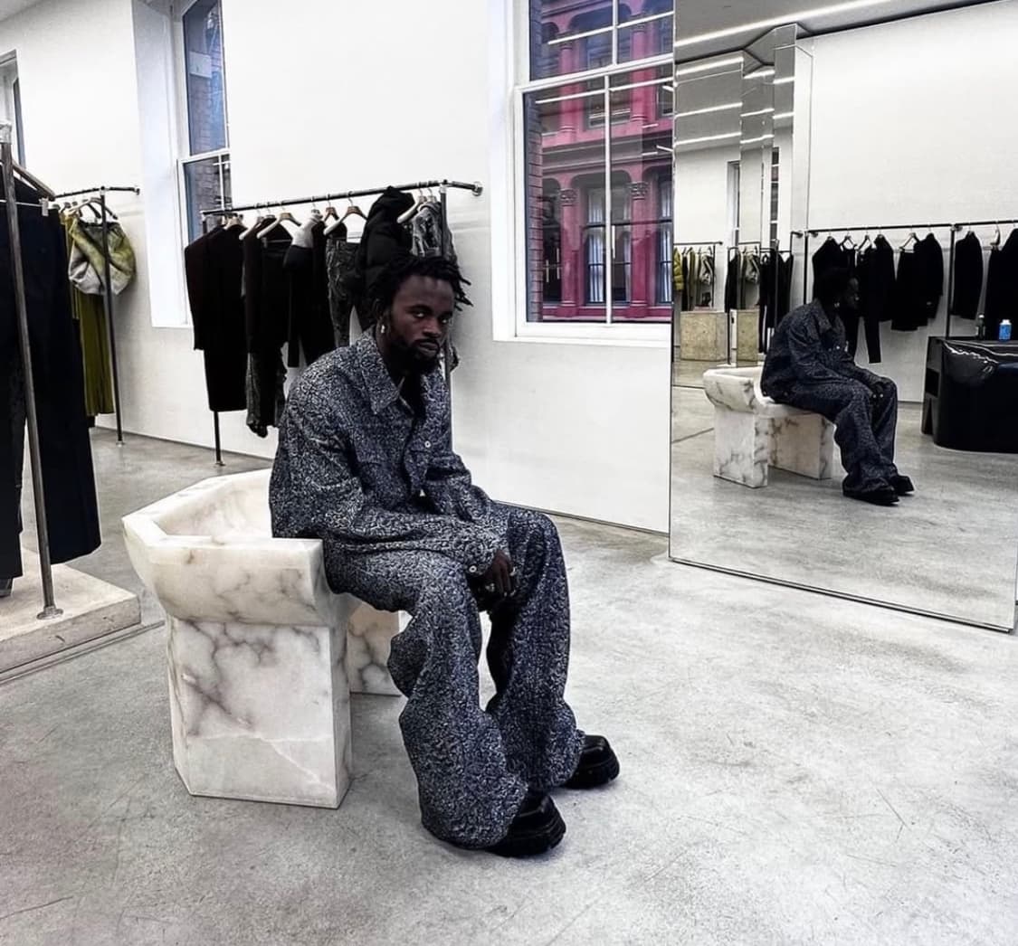 Kozaburo SS23 Snake Jacquard 트러커자켓 상품이미지2