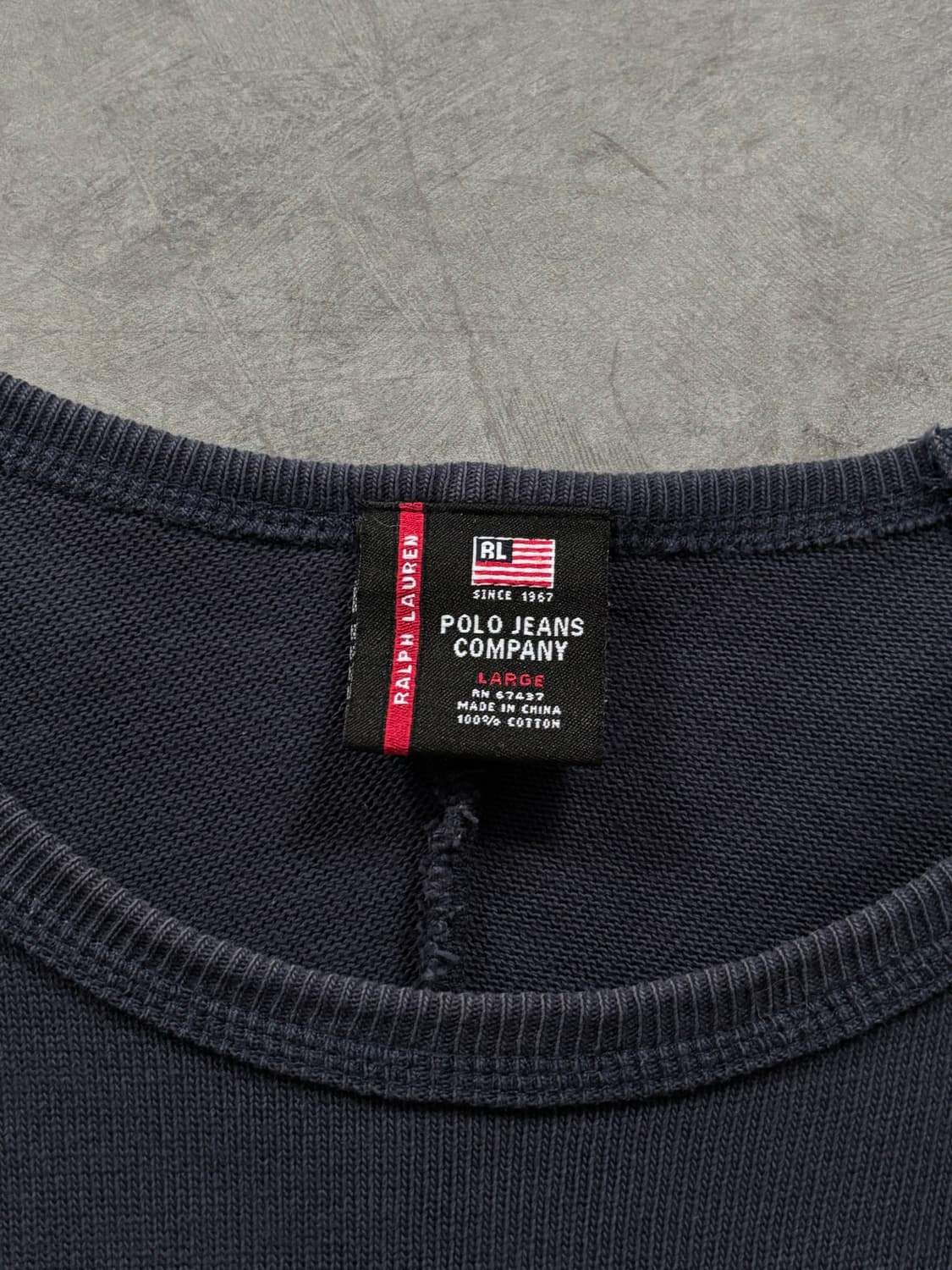 Polo 폴로 진스 네이비 아치로고 롱슬리브 상품이미지3