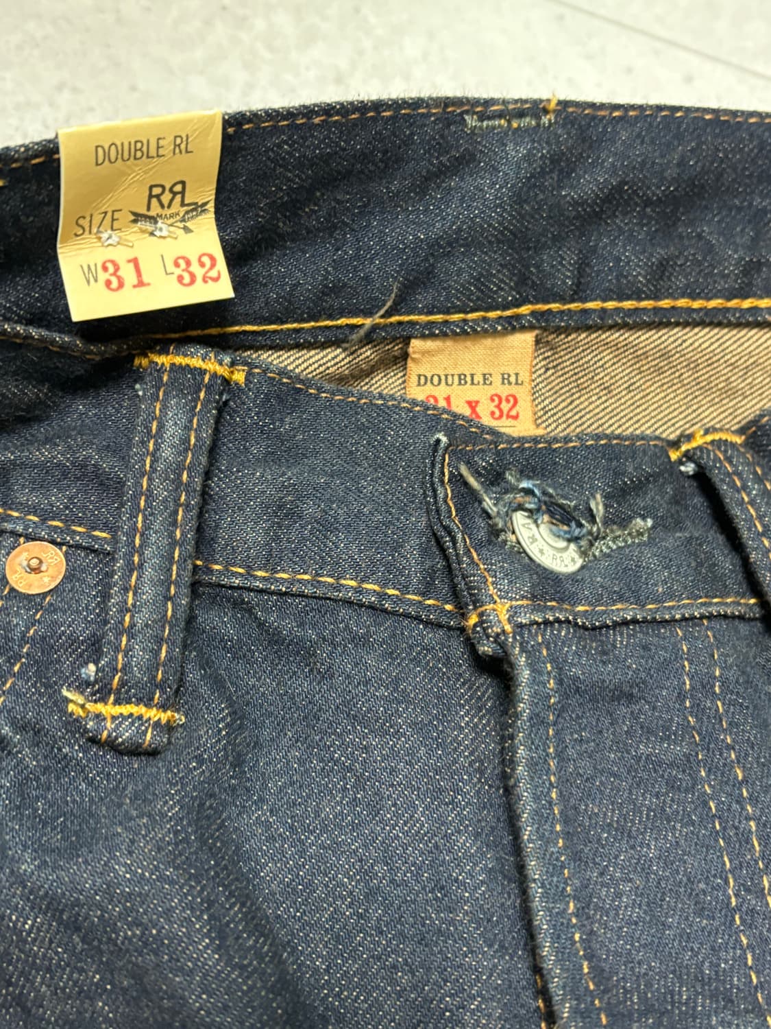 [정품] 더블알엘 RRL 스트레이트핏 원워시 진청 31 x 32 상품이미지2