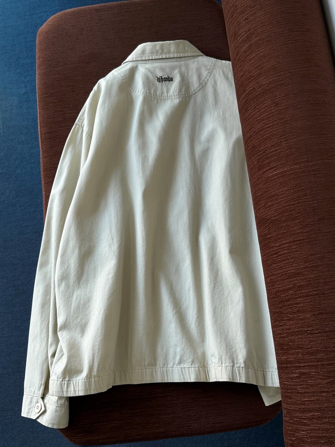 Logo point cotton loose blouson 상품이미지4