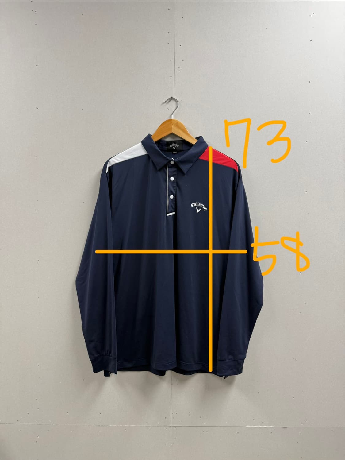 남성 105 / 캘러웨이 긴팔 카라티 폴리 네이비  상품이미지2