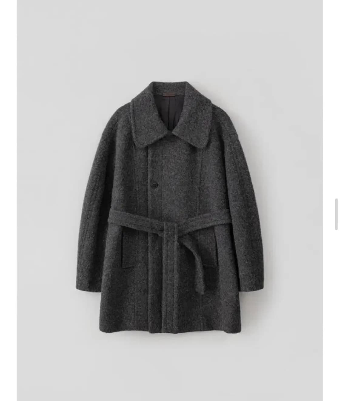 rrace 레이스 하이넥 싱글 코트 상품이미지5