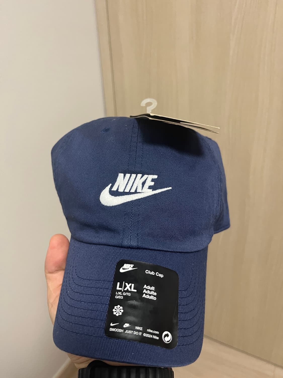 나이키 클럽 언스트럭처 퓨추라 워시드 캡, 미드나잇 네이비 상품이미지2