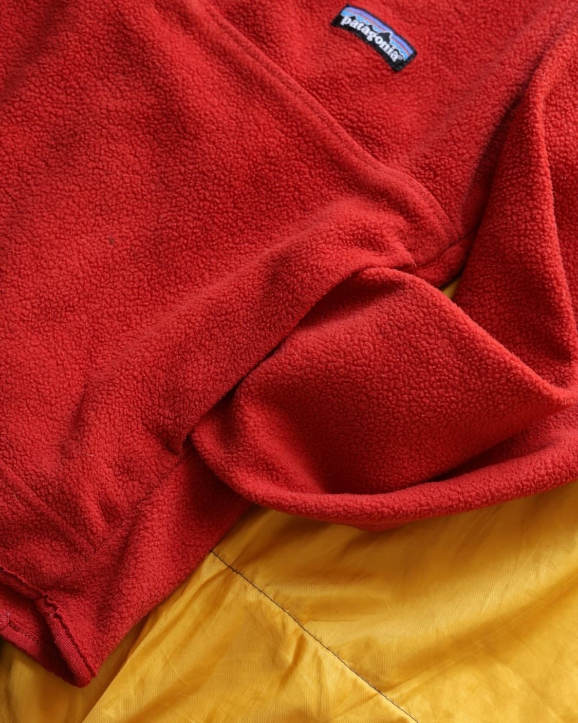 파타고니아 00s 마수피얼 신칠라 하프집업 플리스 딥 레드 XS 상품이미지8