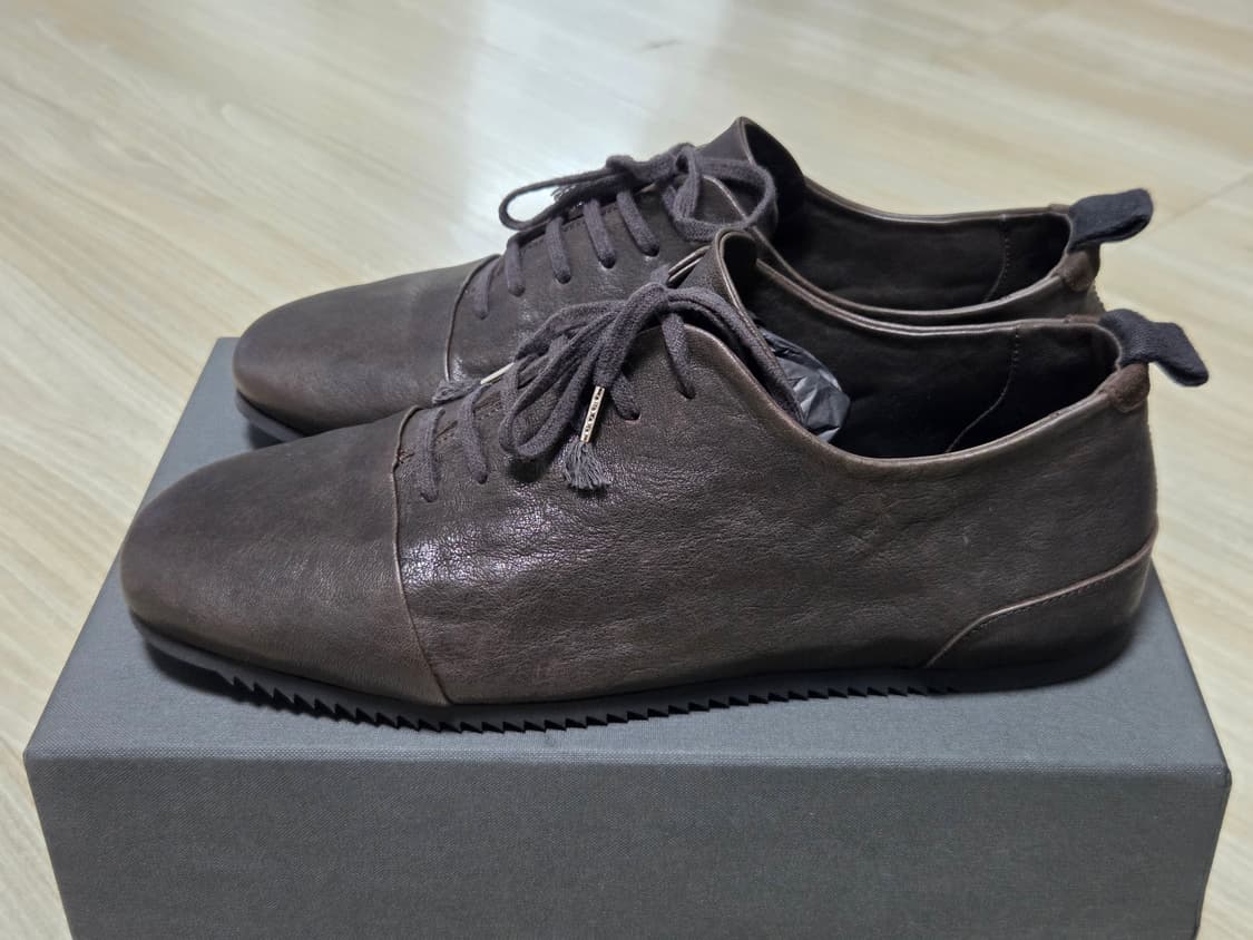 [새상품] 골멧 플랫토 002 말가죽 스니커즈 275 ( 브라운) 판매 상품이미지3