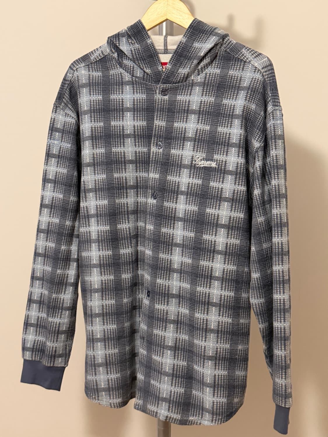 (L) 23fw 슈프림 플레이드 니트 셔츠 상품이미지2