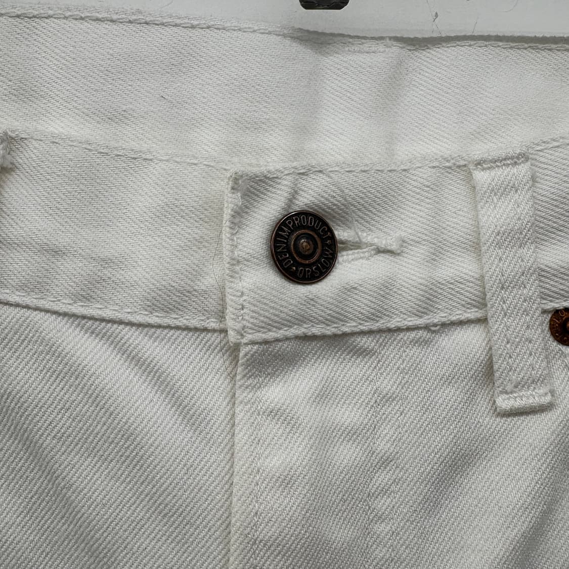 오어슬로우 빈티지 화이트 데님 팬츠 30in 상품이미지2