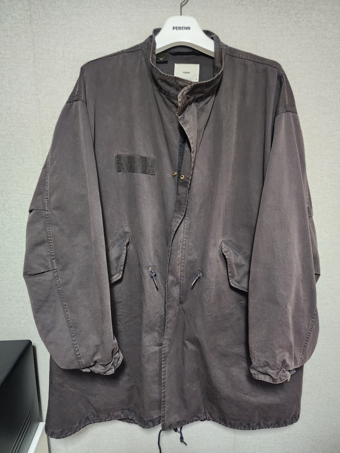 [3] 25AW 퍼렌 모즈파카 차콜 상품이미지4