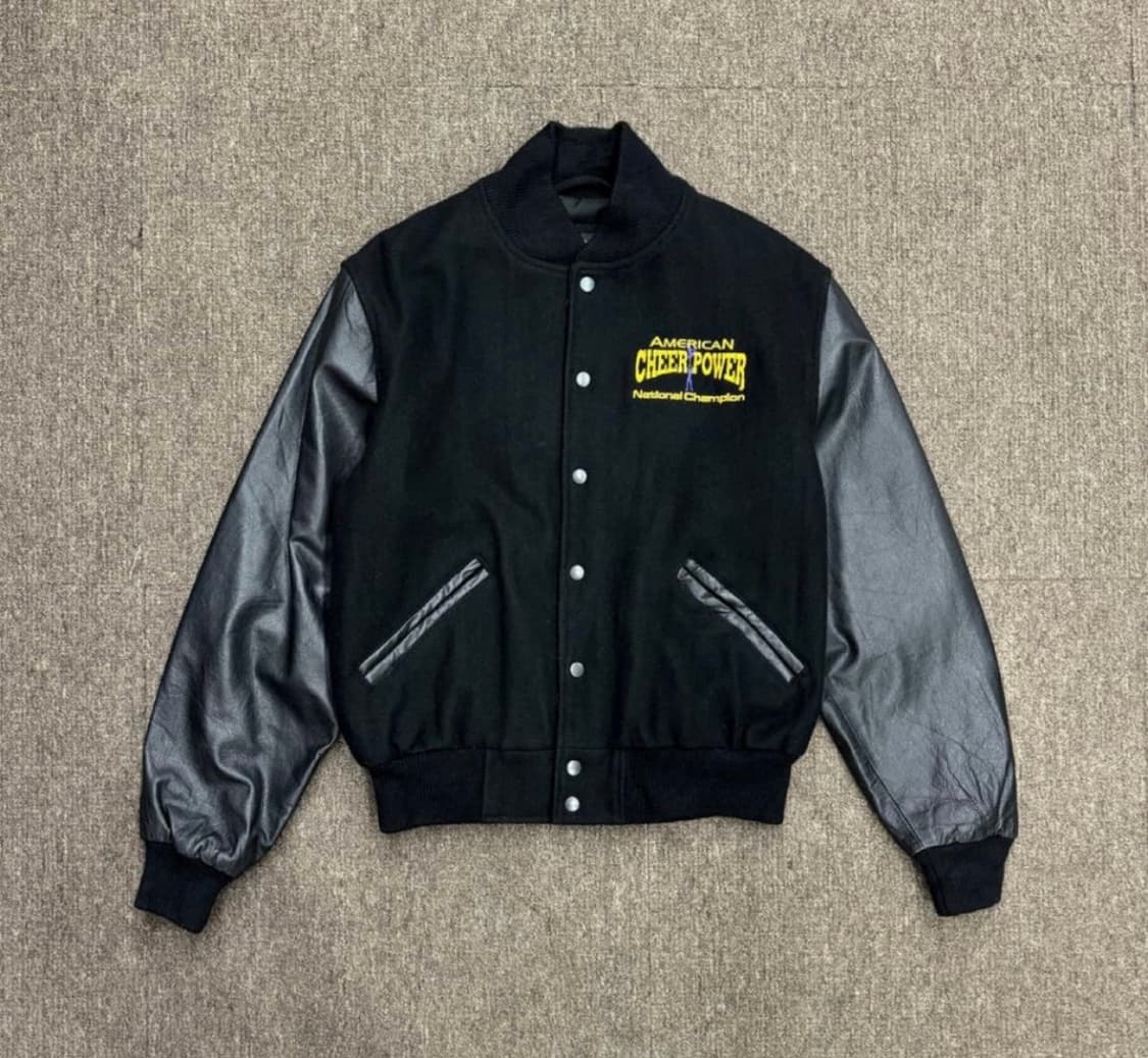 아메리칸 빈티지 크롭 가죽 점퍼 상품이미지1