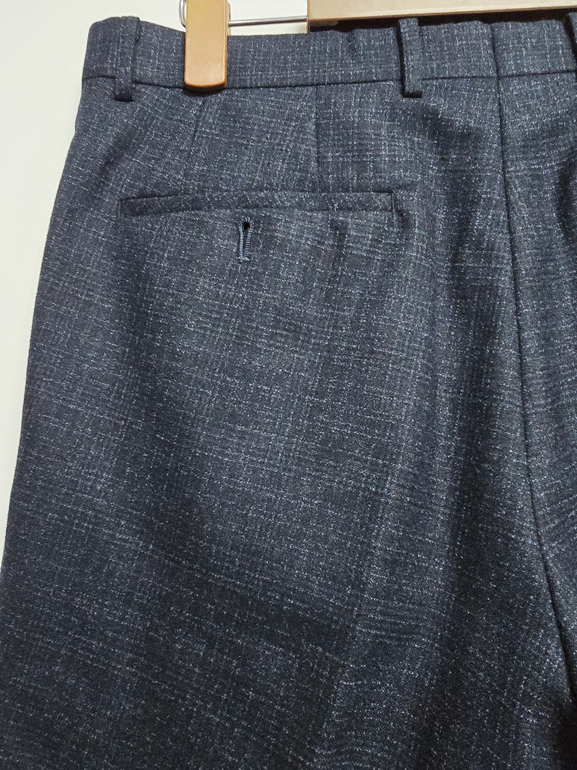 코오롱 브렌우드 슬림핏 네이비 체크 정장 세트 상품이미지9