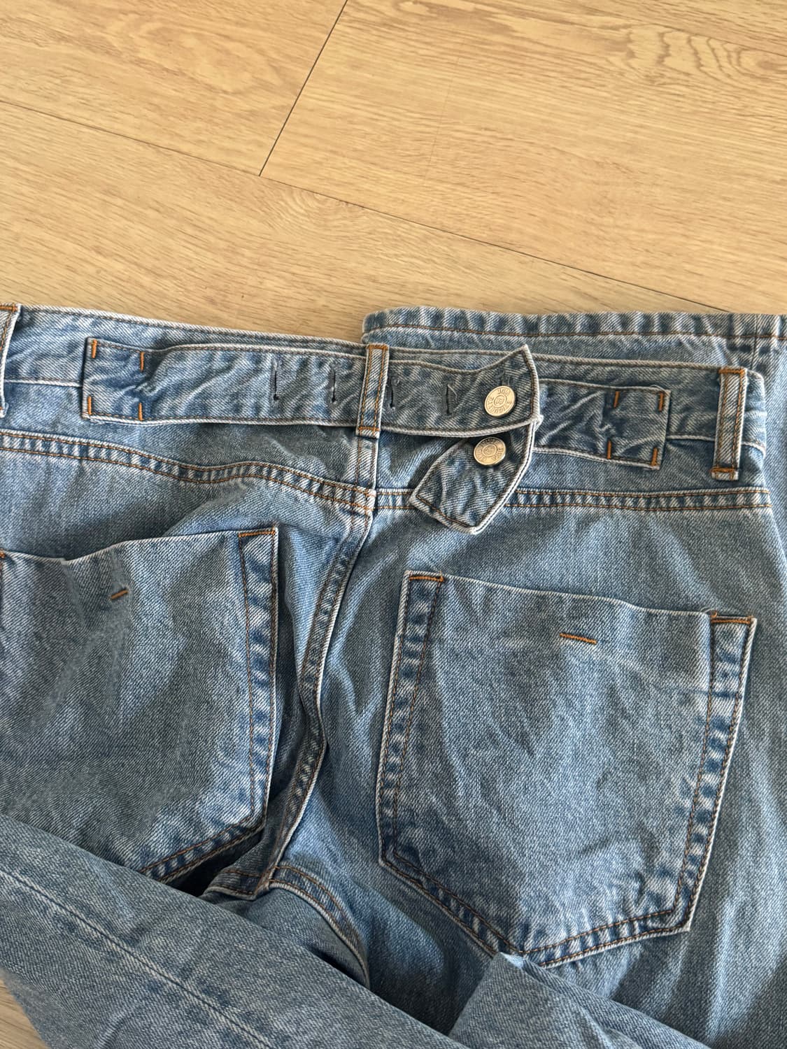 누마레EE 벨티드 데님 팬츠 상품이미지5