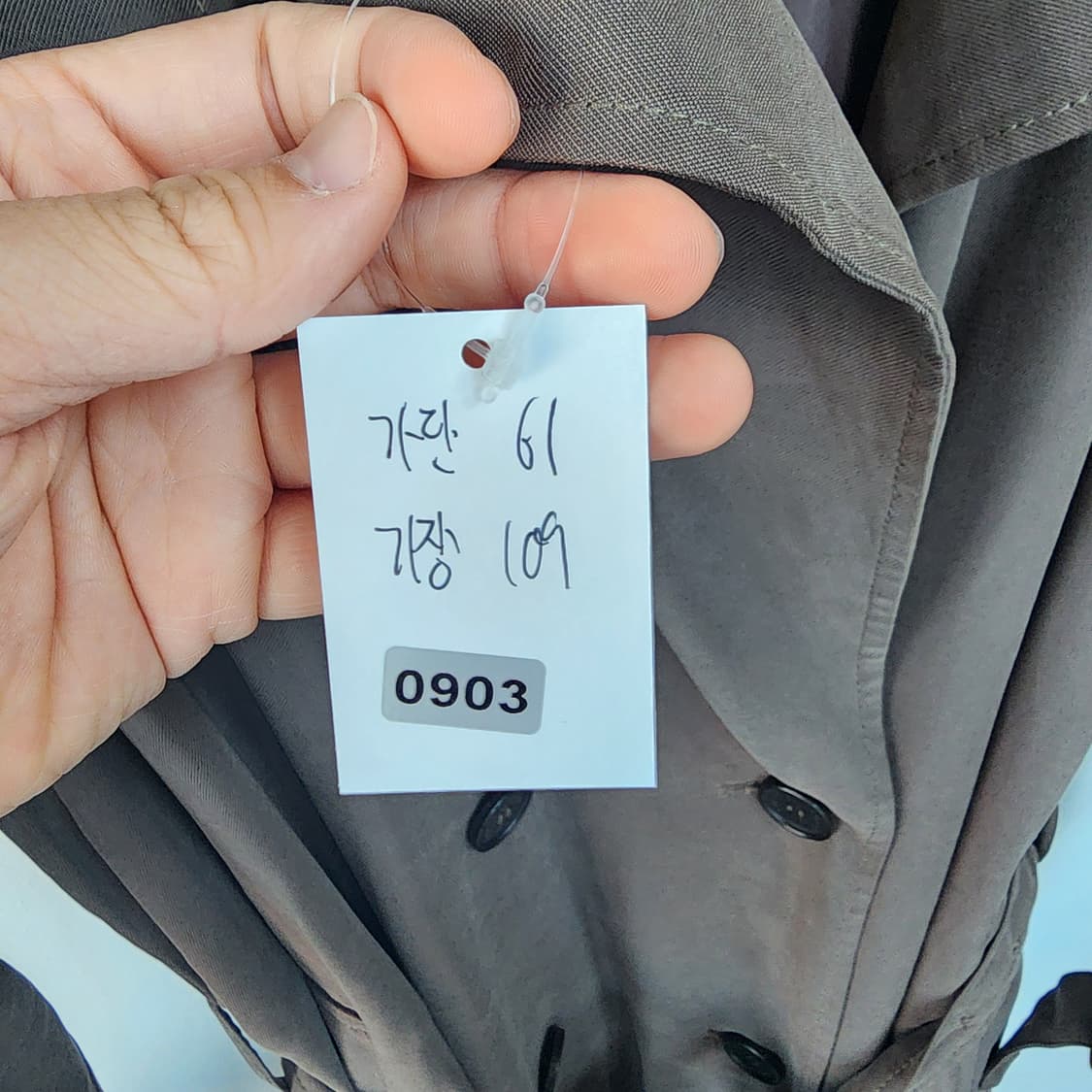 톰보이 더블 브라운 롱 트렌치 코트 상품이미지10