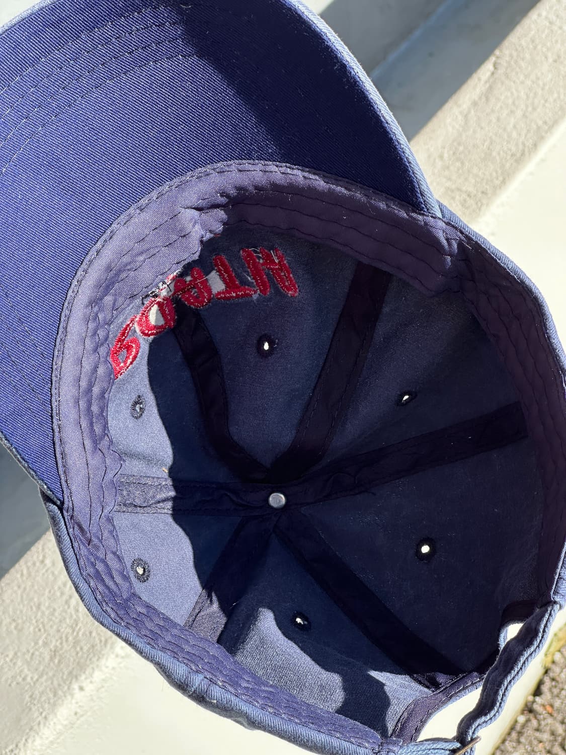 [F] 빈티지 크로아티아 네이비 워싱 볼캡 모자 상품이미지5