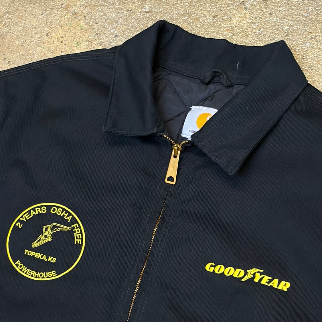 00s USA 빈티지 칼하트 굿이어 디트로이트 자켓 덕액티브 자켓 상품이미지4