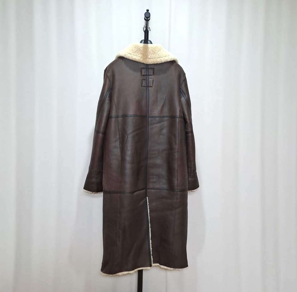 (택포) 인스턴트펑크 양가죽 양털 더블 롱무스탕 1 A993 상품이미지7