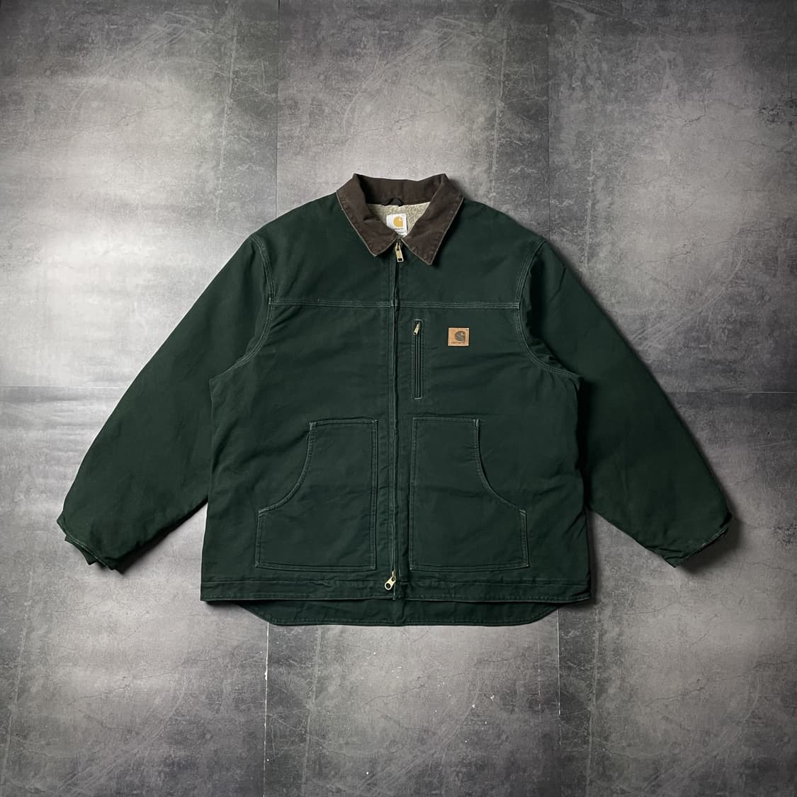 CARHARTT 칼하트 C61 딥그린 셰르파 디트로이트 자켓 A00821 상품이미지1