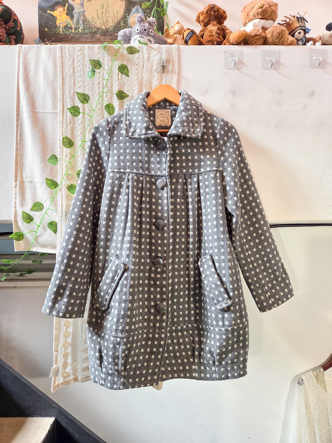 그레이 도트 코트 상품이미지1