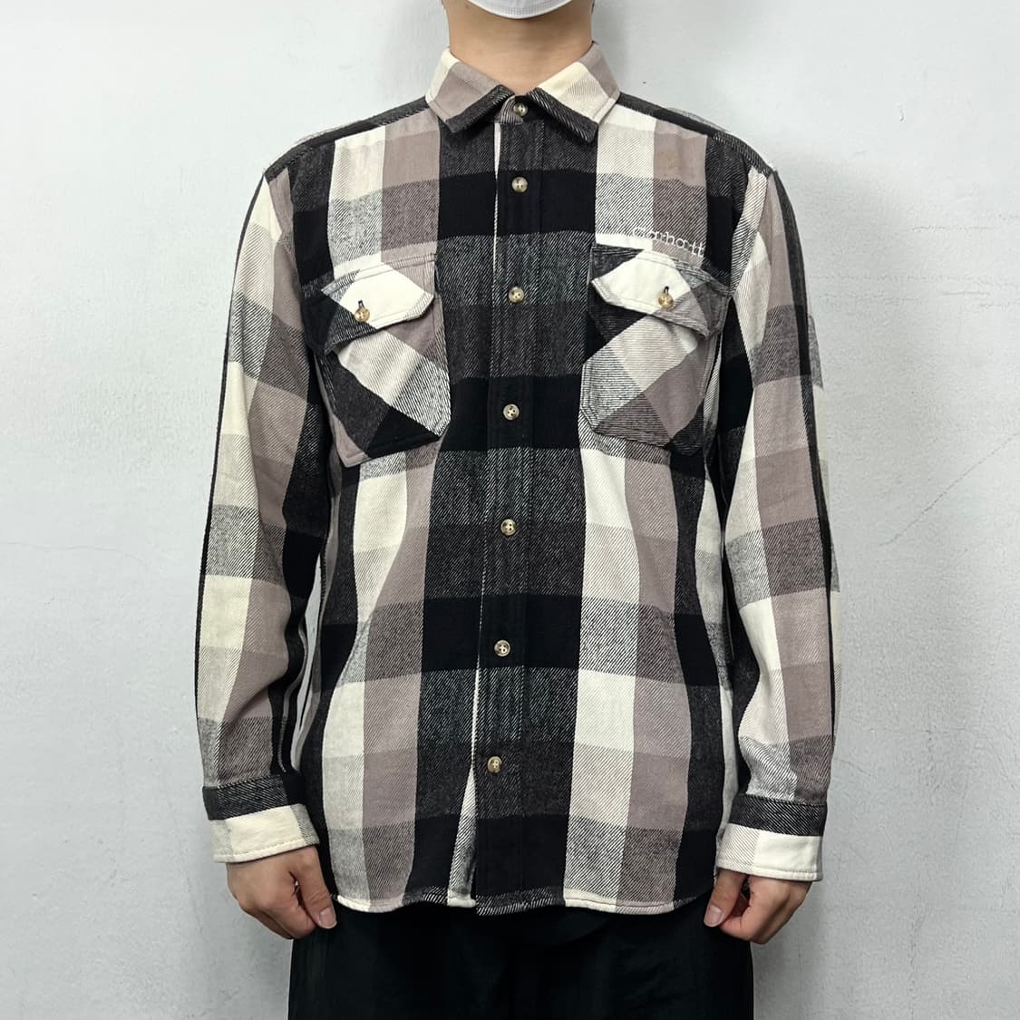 칼하트 헤비웨이트 플란넬 플래드 셔츠 상품이미지2