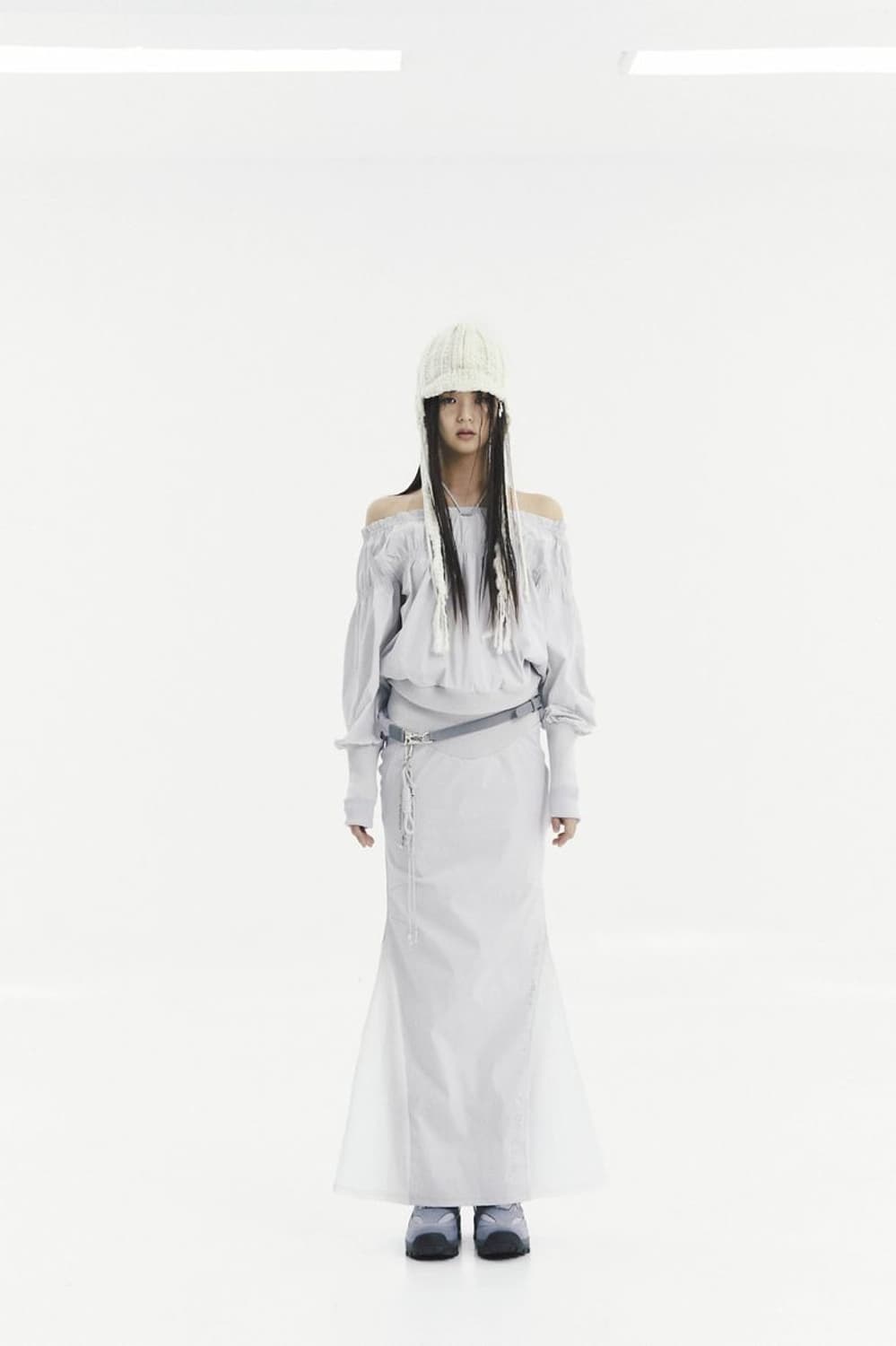 오호스 머메이드 2-way 오프숄더 스커트 원피스 롱드레스 나일론 상품이미지1