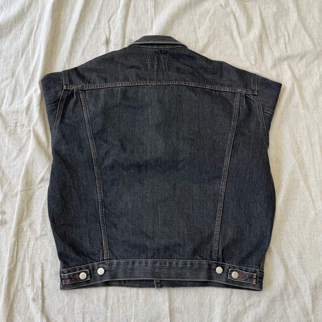 랭글러 90s 재팬 흑청 데님 자켓 XXL 상품이미지5